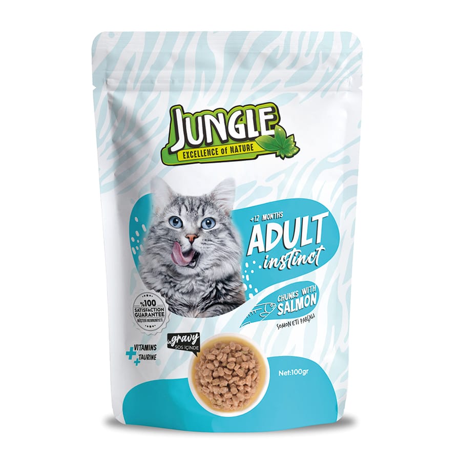Jungle Kedi Somonlu 100 g Pouch