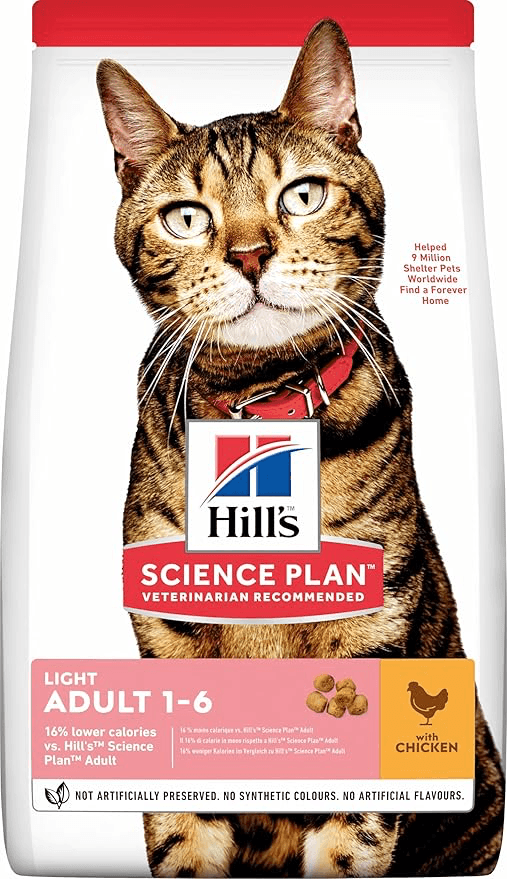 Hill's SCIENCE PLAN Light Yetişkin Tavuklu Kedi Maması 3 kg
