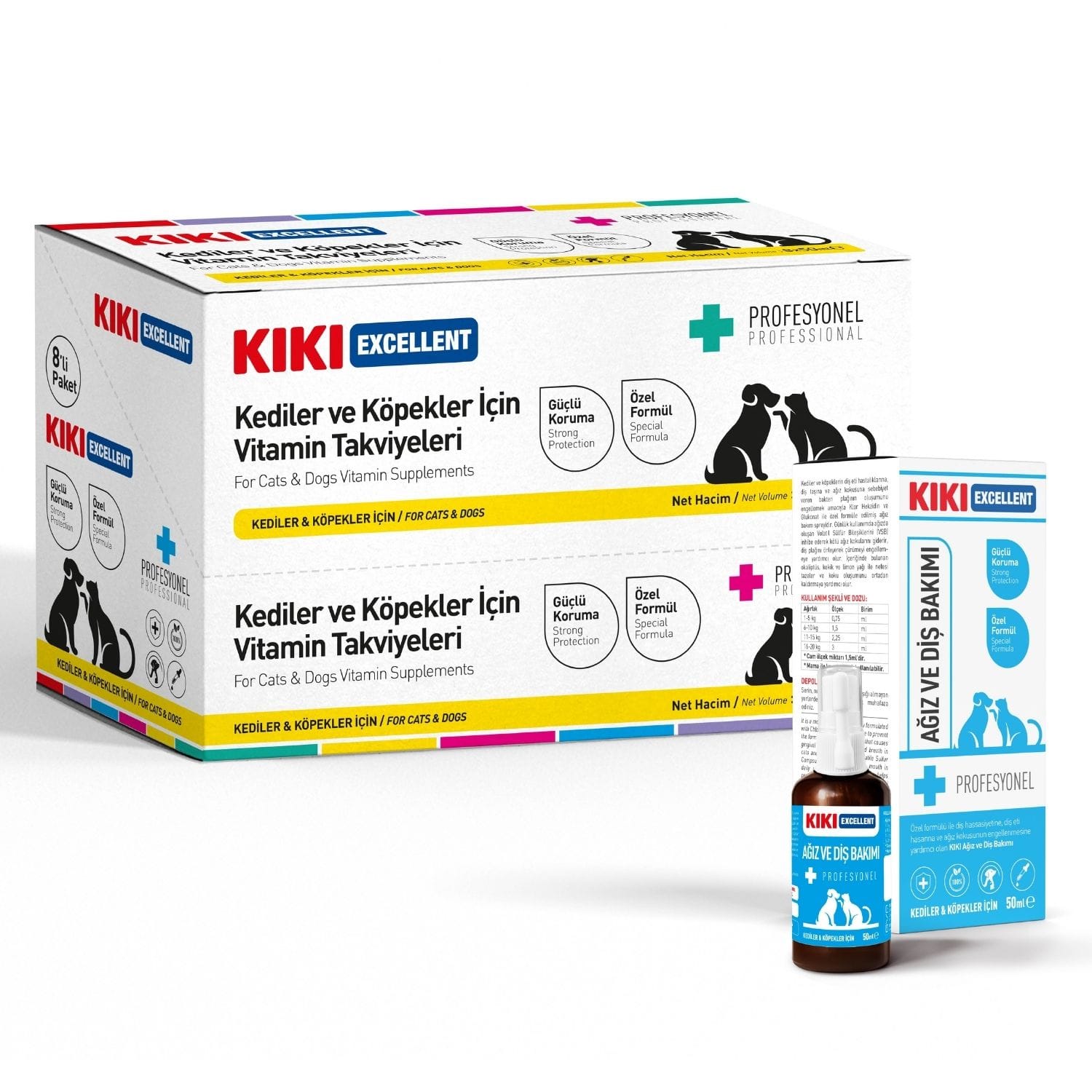KIKI Excellent Kedi & Köpek Ağız Ve Diş Bakımı 50 ml.