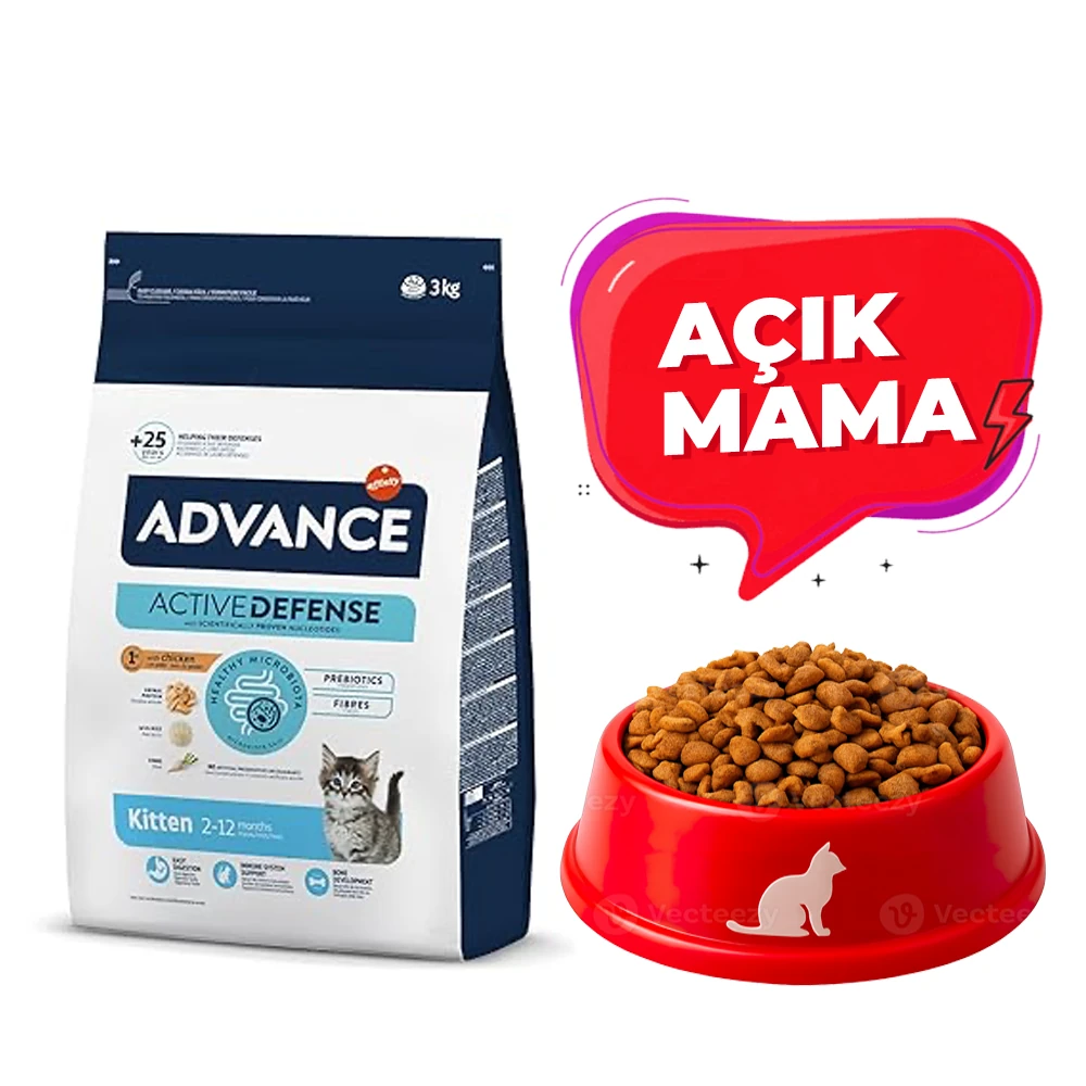 Advance Tavuklu & Pirinçli Yavru Kedi Maması (Açık Mama)