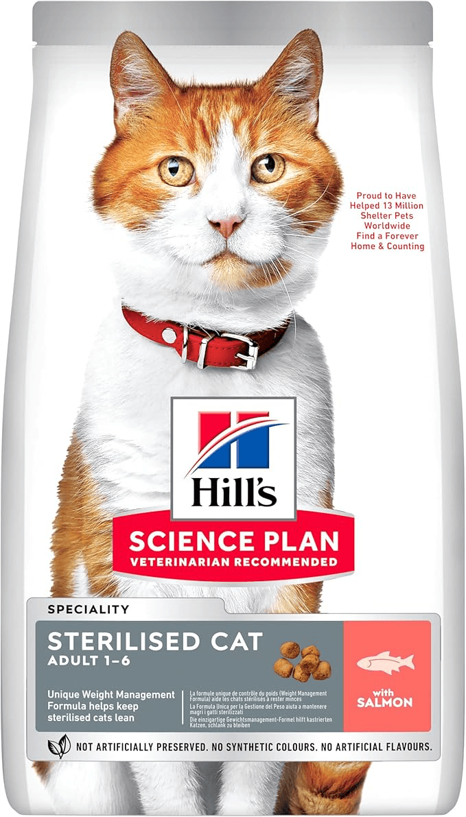 Hill's SP Somonlu Kısırlaştırılmış Yetişkin Kedi Maması 1,5KG