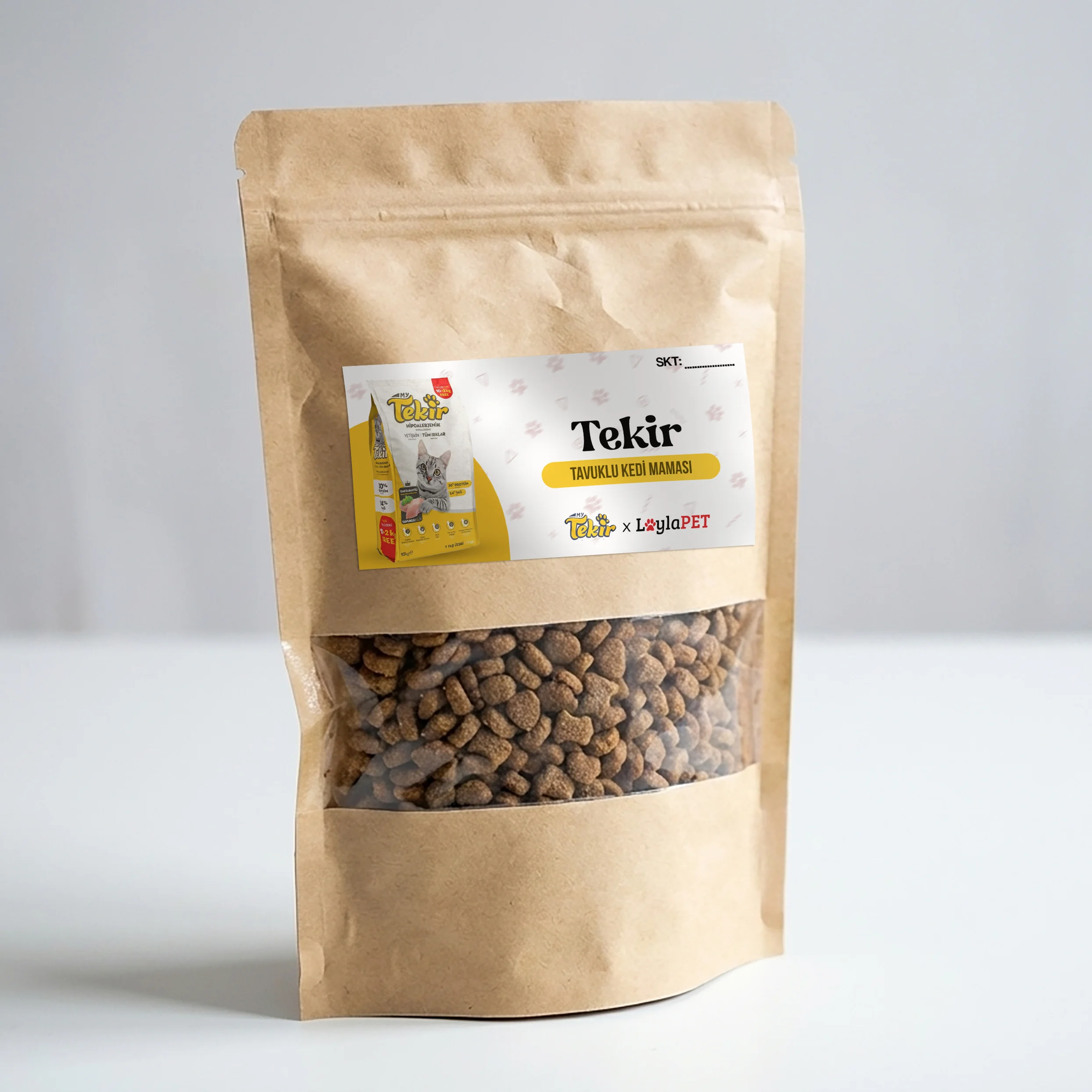 Tekir Tavuklu Yetişkin Kedi Maması (Açık Mama)