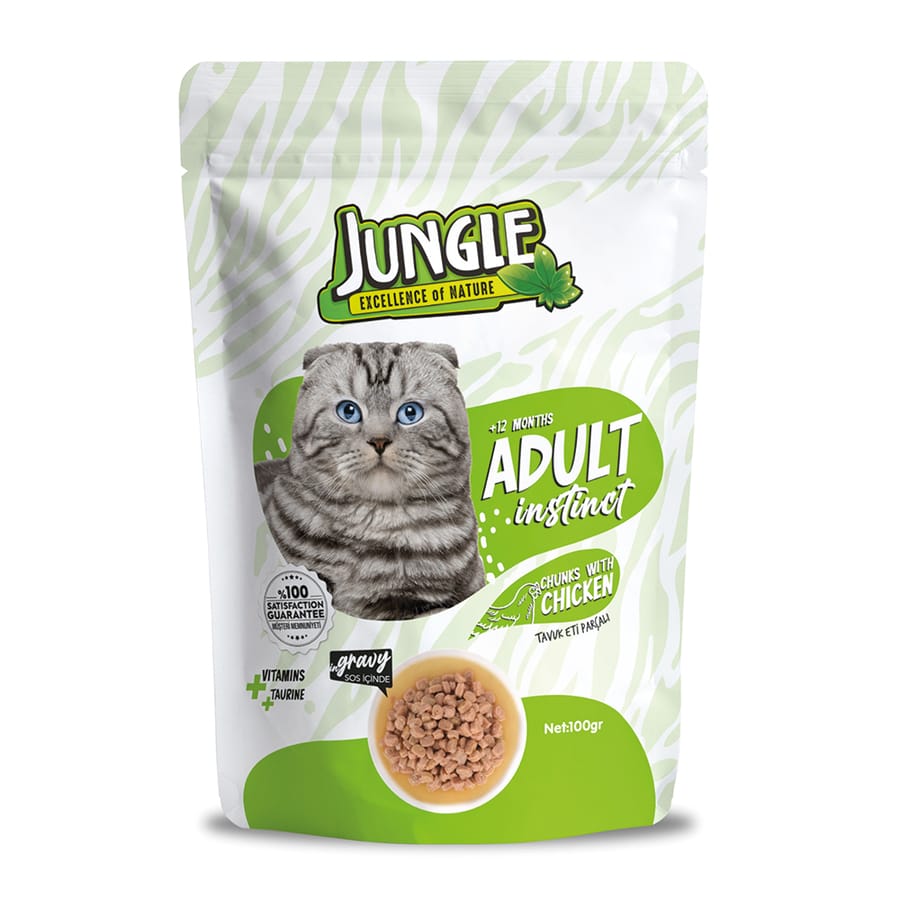 Jungle Kedi Tavuklu 100 g Pouch
