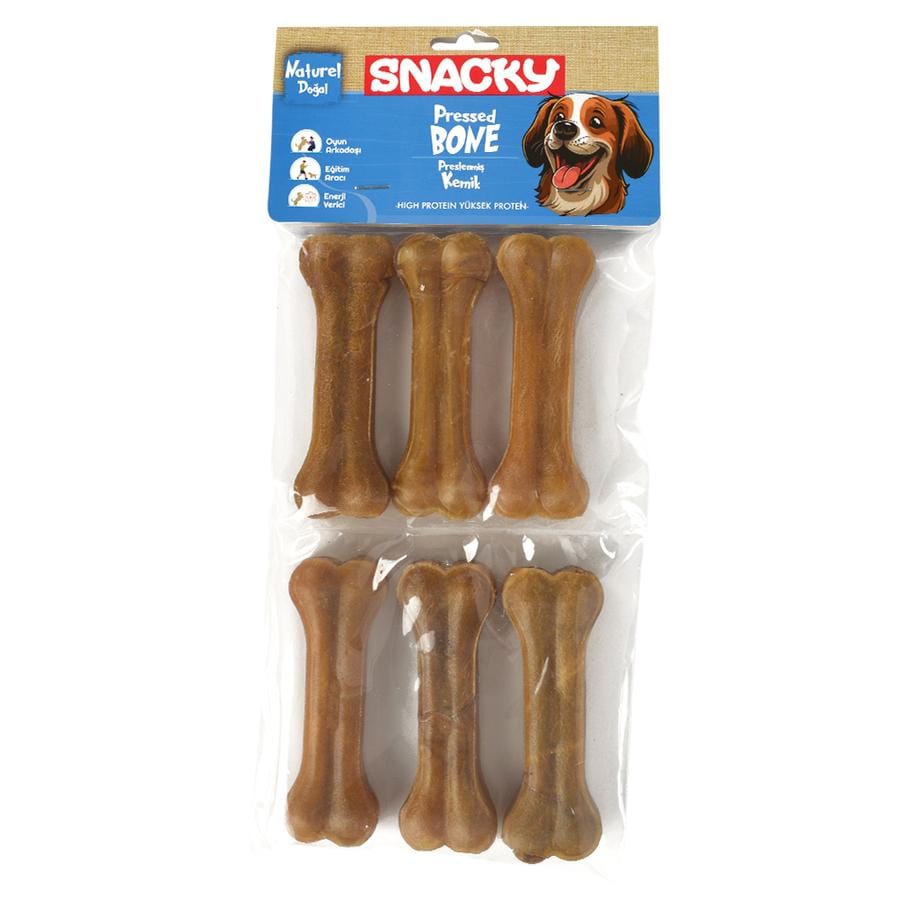 Snacky Natural Köpek Çiğneme Kemiği 6'lı (10 cm – 165 g)