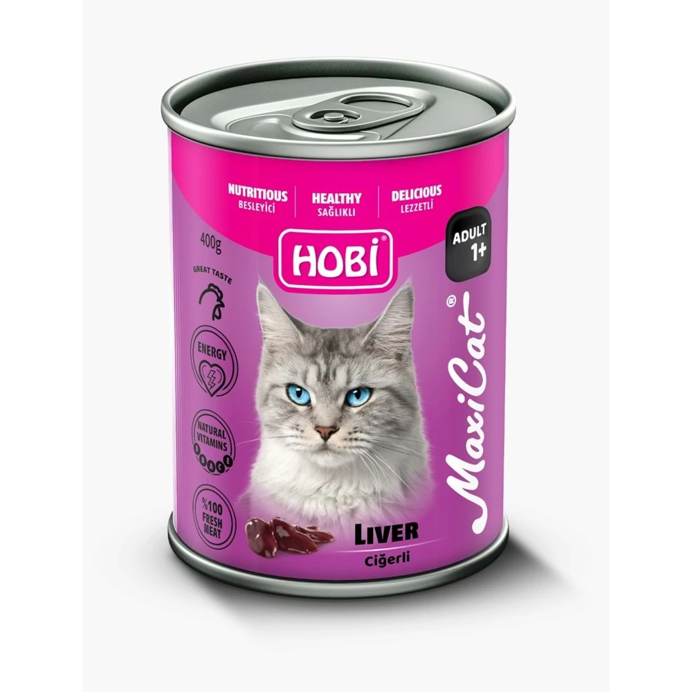 Hobi Maxicat Ciğerli Kedi Konserve 400 Gr