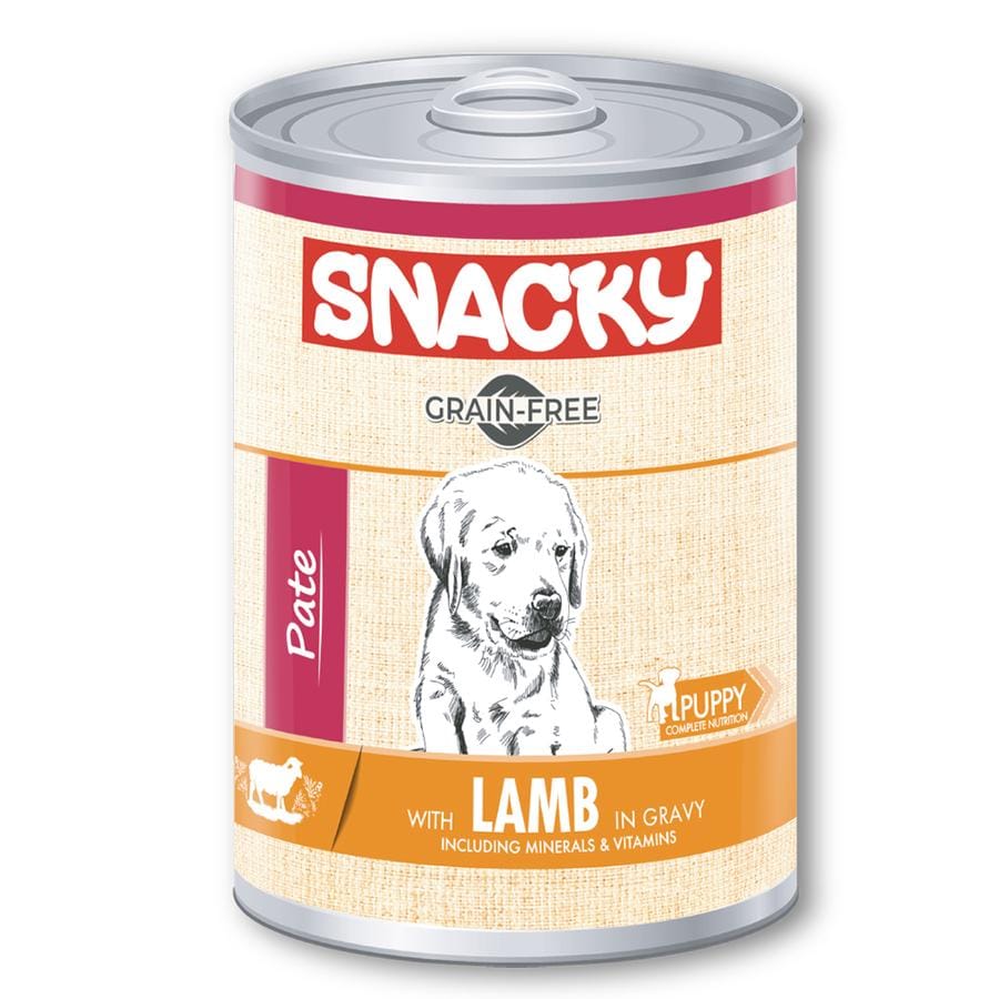 Snacky Tahılsız 400 gr Pate/Konserve Kuzulu Yavru Köpek