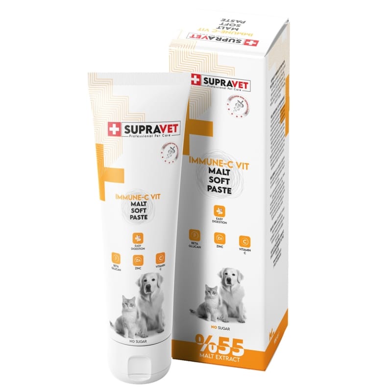 Supravet Immune C Kedi ve Köpek Bağışıklık Güçlendirici Malt Paste 100 Gr