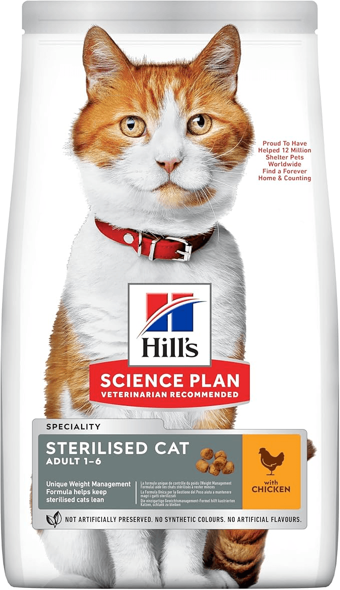 Hills Science Plan Kısırlaştırılmış Yetişkin Tavuklu Kedi Maması 1.5 kg