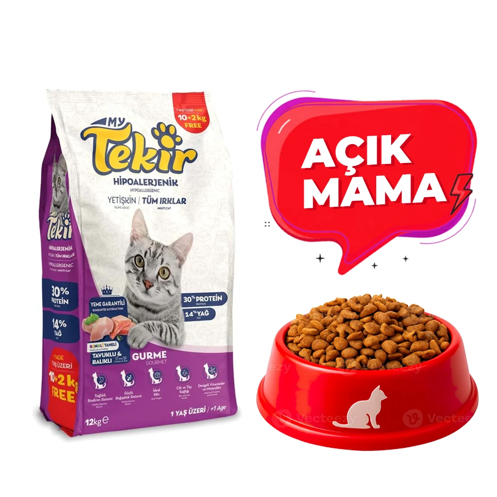 Tekir Gurme&Renkli Yetişkin Kedi Maması