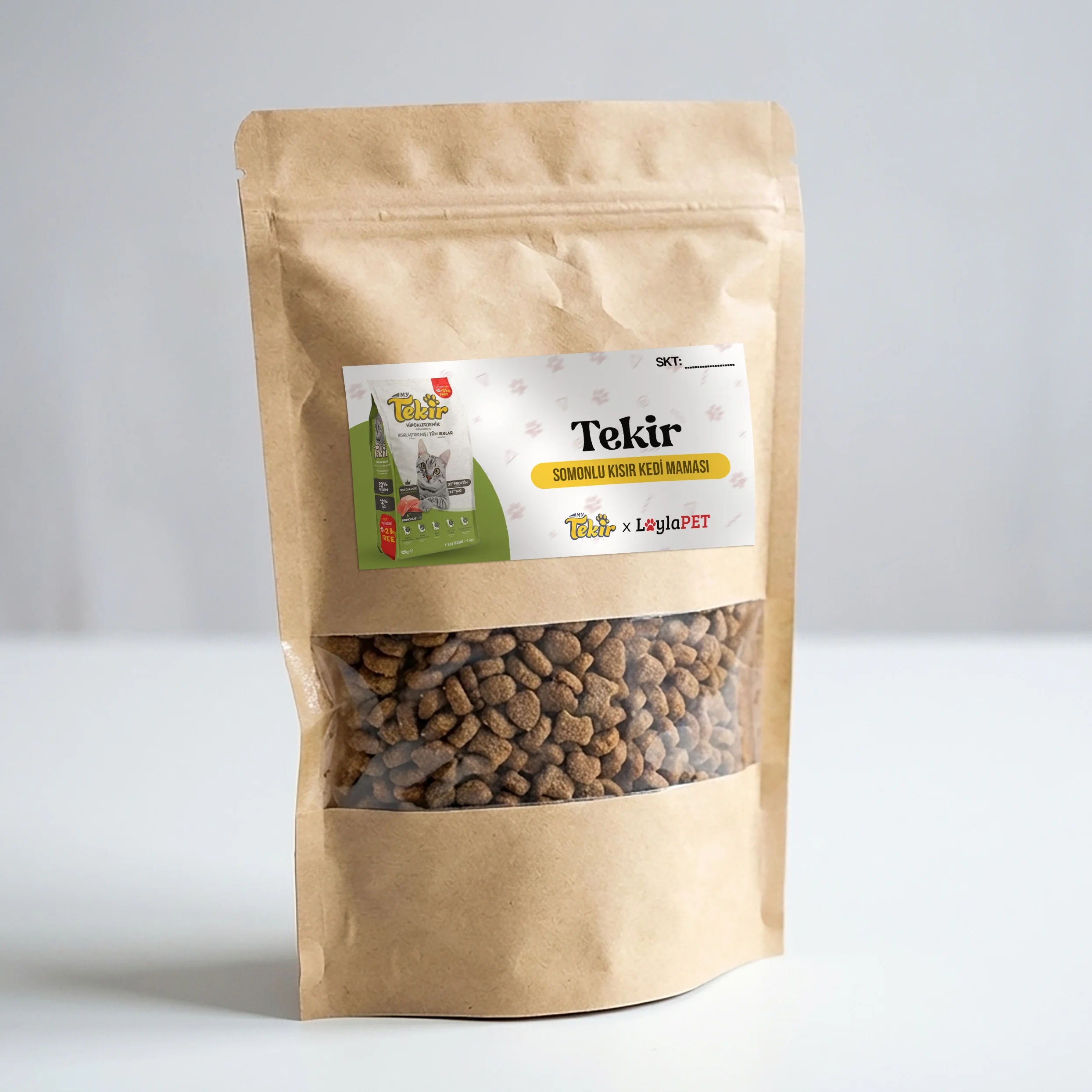 Tekir Somonlu Kısırlaştırılmış Yetişkin Kedi Maması (Açık Mama)