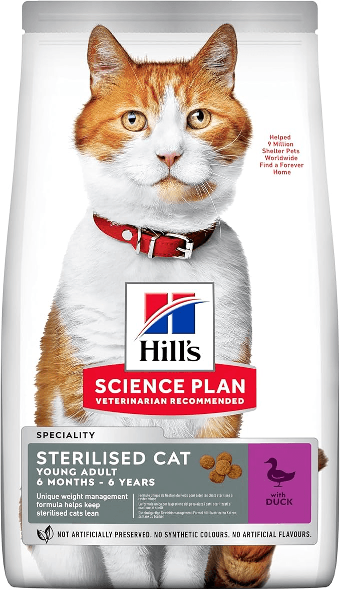 Hill's SCIENCE PLAN Kısırlaştırılmış Yetişkin Ördekli Kedi Maması 3 kg