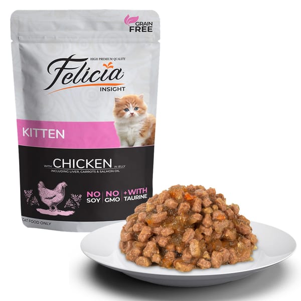 Felicia Tahılsız 85 gr Pouch Yavru Tavuklu Yaş Kedi Maması