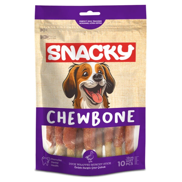 Snacky Munchy Ördek Sargılı Köpek Ödül 10'lu 13cm 120g