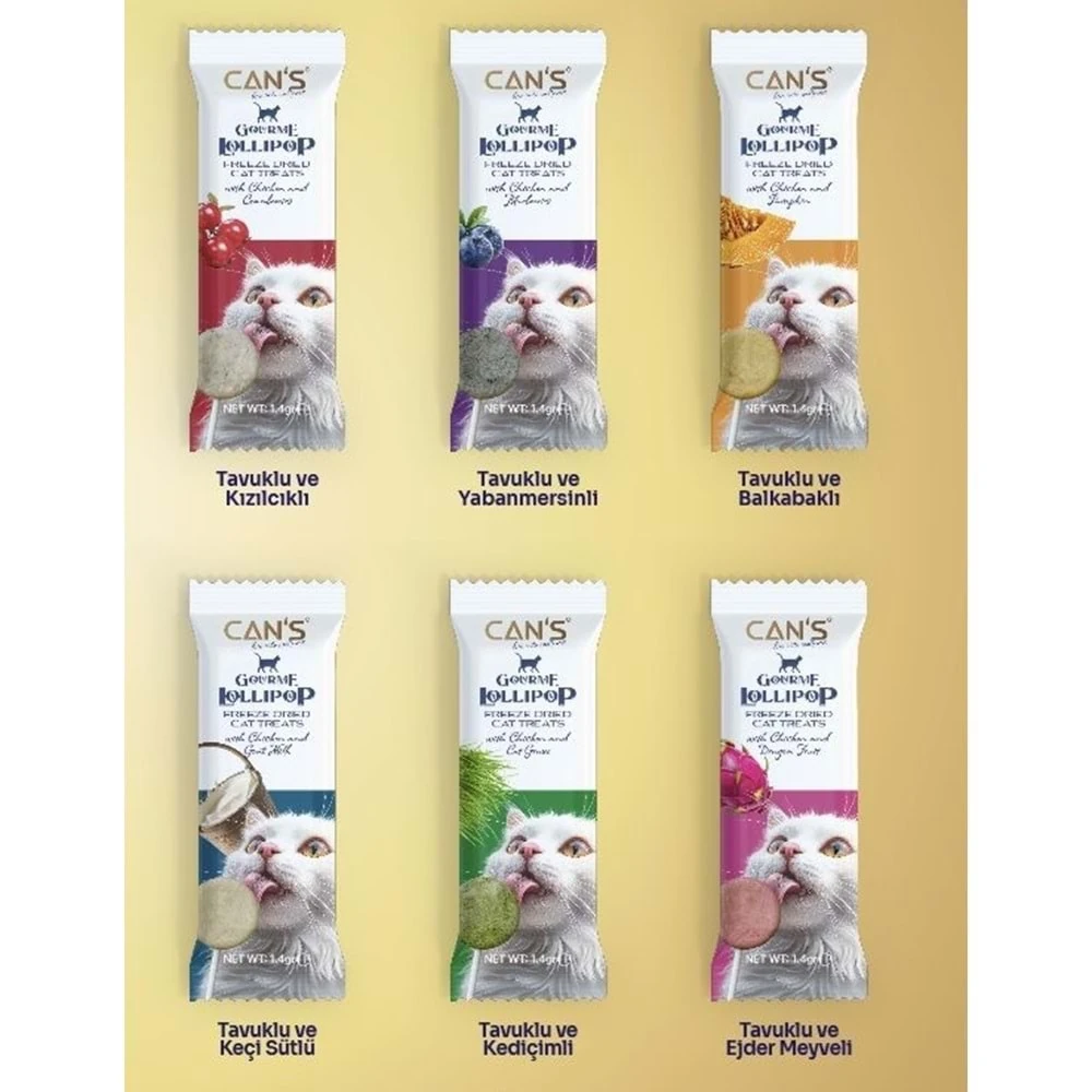 Cans Karışık Lolipop 15x1.4 gr