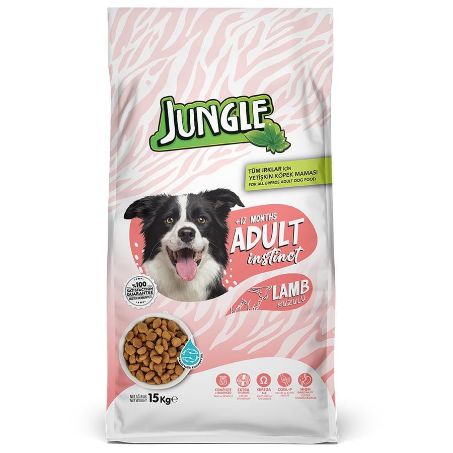 Jungle 15 Kg Kuzu Etli Yetişkin Köpek Maması