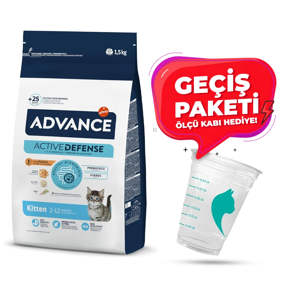 Advance Tavuklu & Pirinçli Yavru Kedi Maması (Geçiş Paketi)