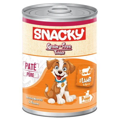 Snacky Tahılsız 400 gr Pate/Konserve Kuzulu Yavru Köpek
