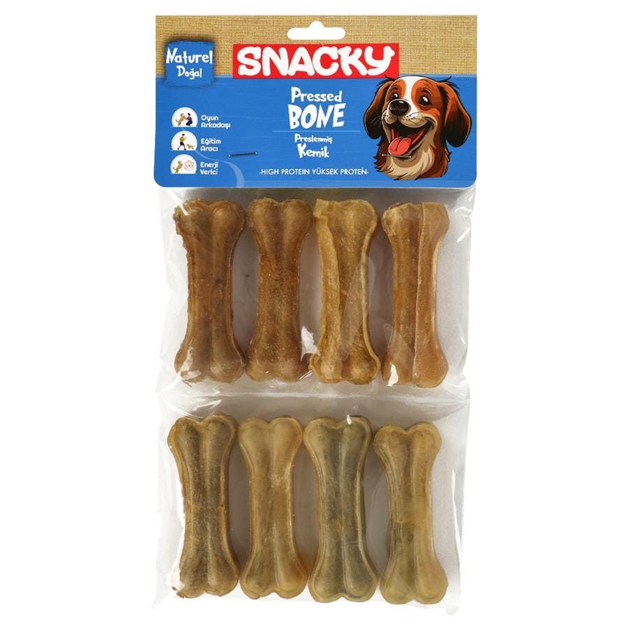 Snacky Natural Köpek Çiğneme Kemiği 8'li (7,5 cm – 180 g)