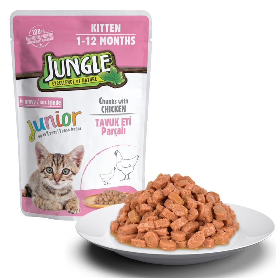 Jungle Yavru Kedi Tavuklu 100g Pouch