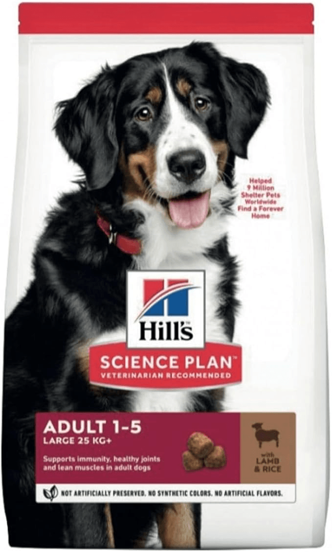 Hill's Science Plan Yetişkin Büyük Irk Kuzulu & Pirinçli Köpek Maması 12 + 2 Kg
