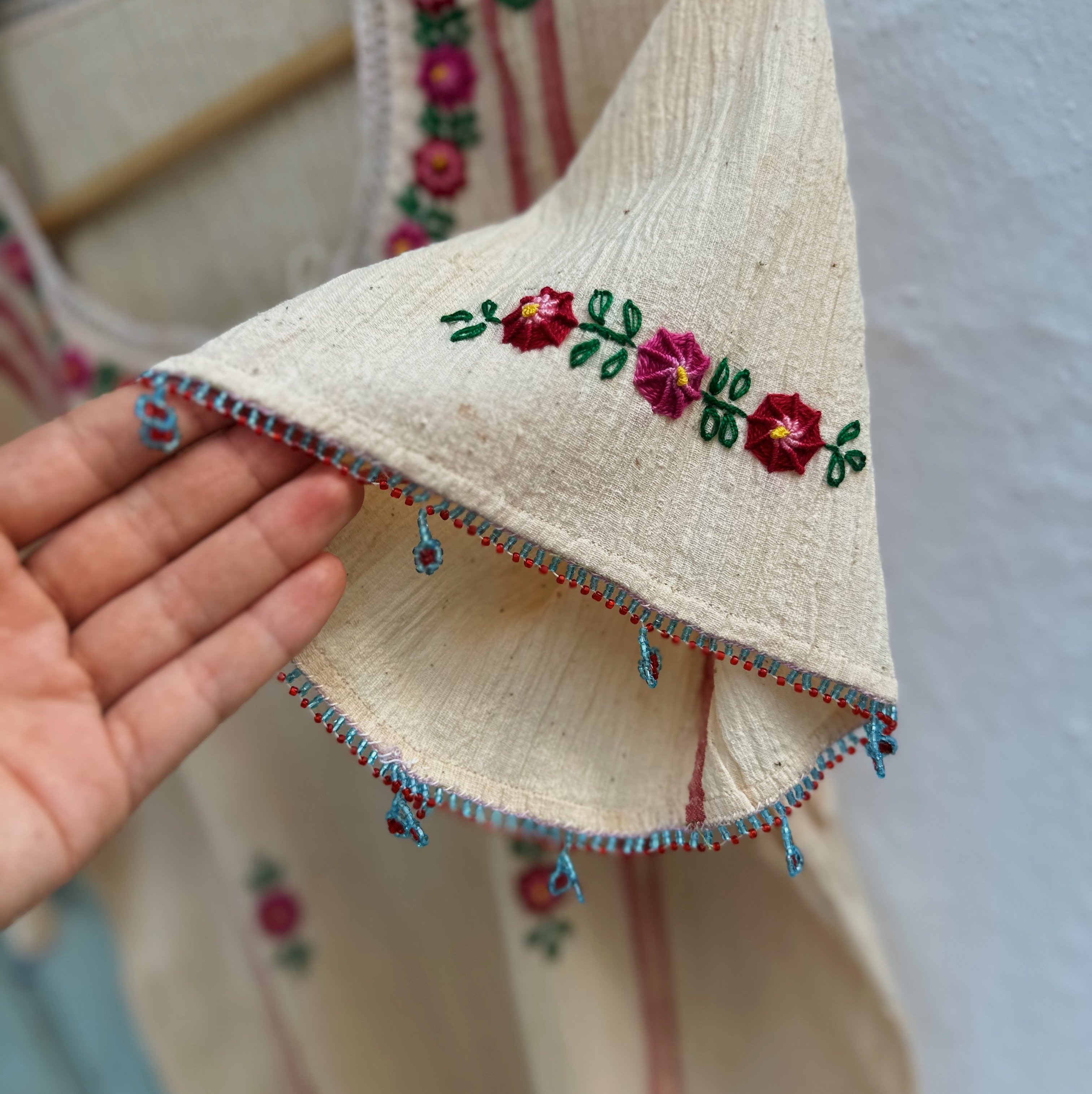 Fuşya Çiçekli Göynek (40-42 Beden)