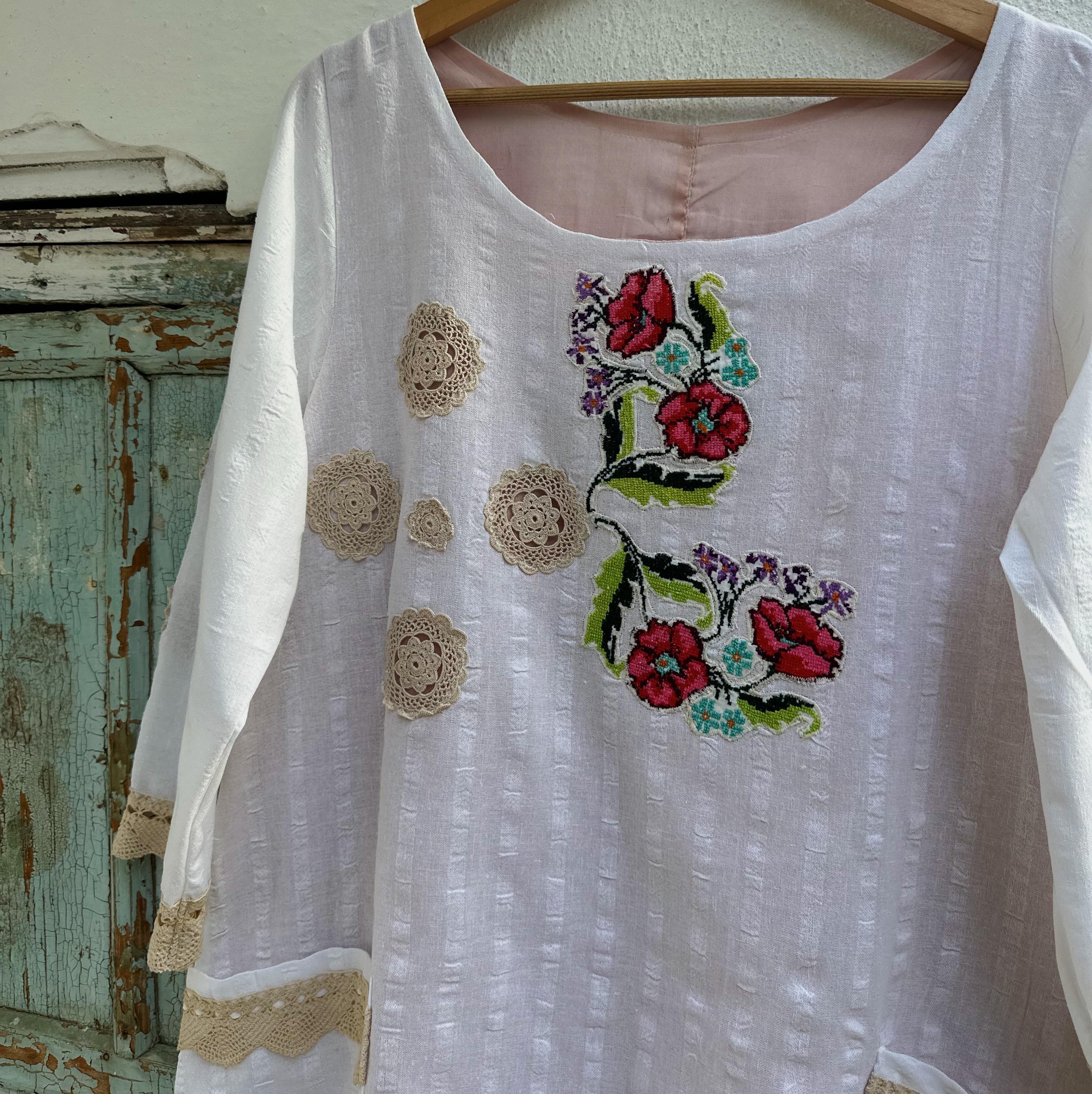 Gelincikler Elbise (38 Beden)