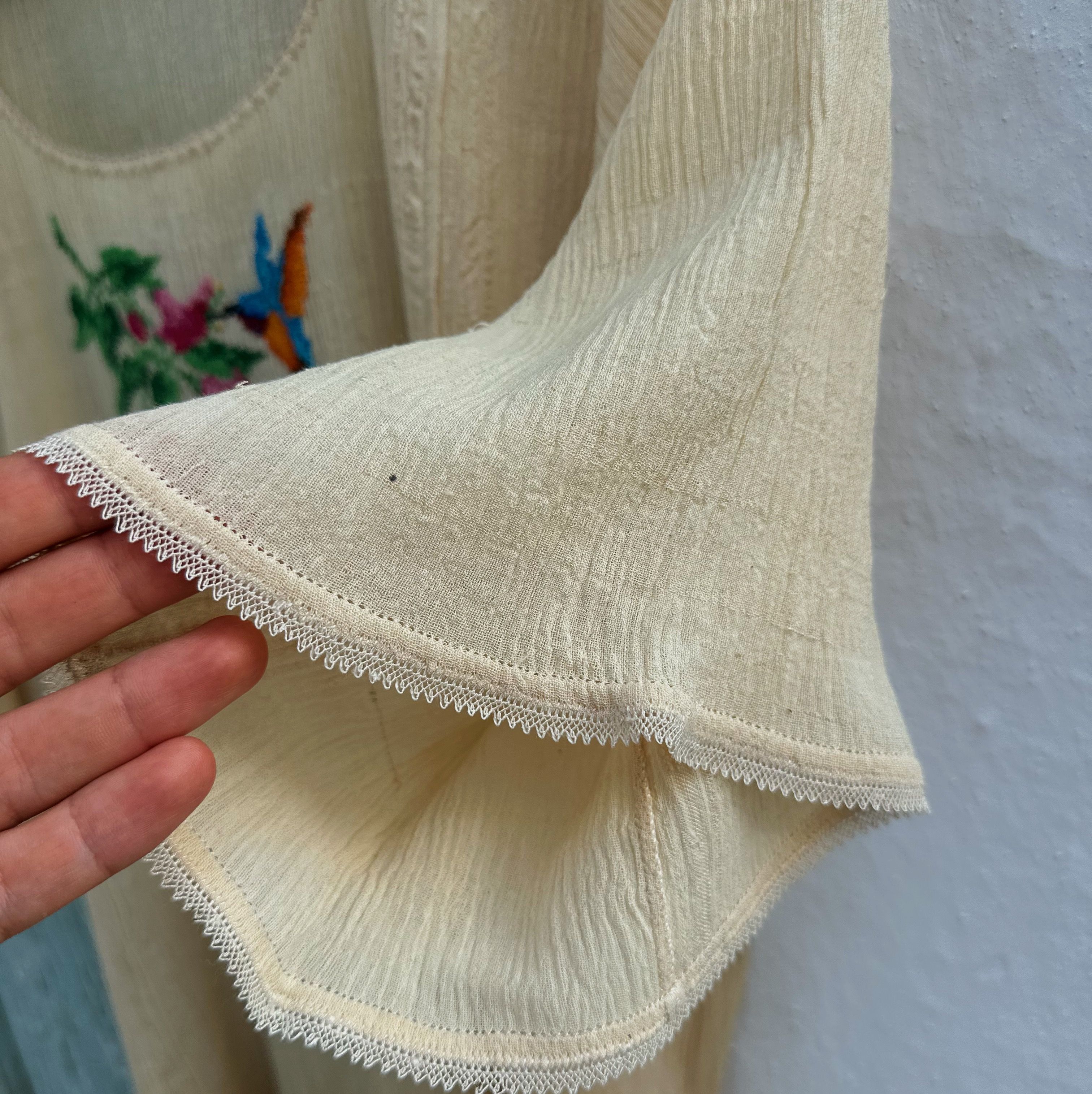Arı Kuşları İpek Dokuma Göynek (38-40 Beden)