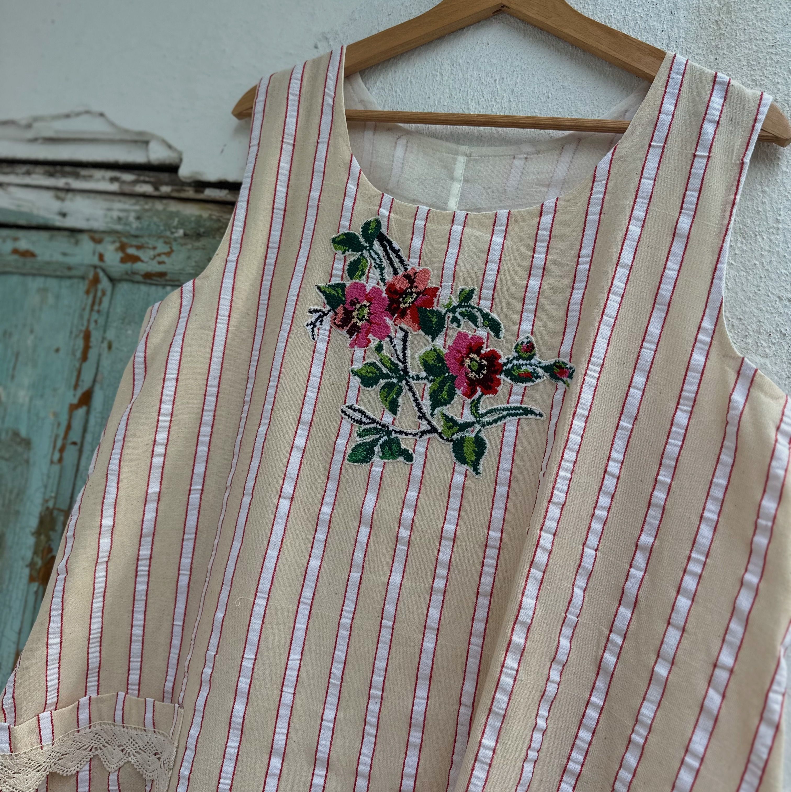 Pembe Güller Elbise (42-44 Beden)