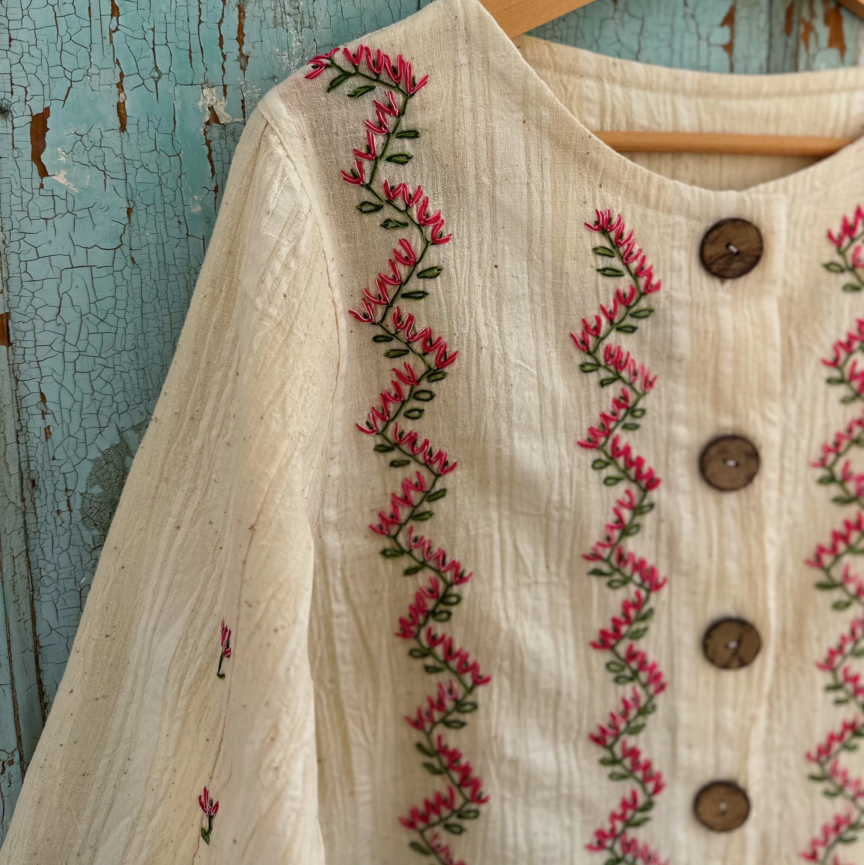 Sarmaşıklar El Nakışlı Crop Ceket (36-38 Beden)