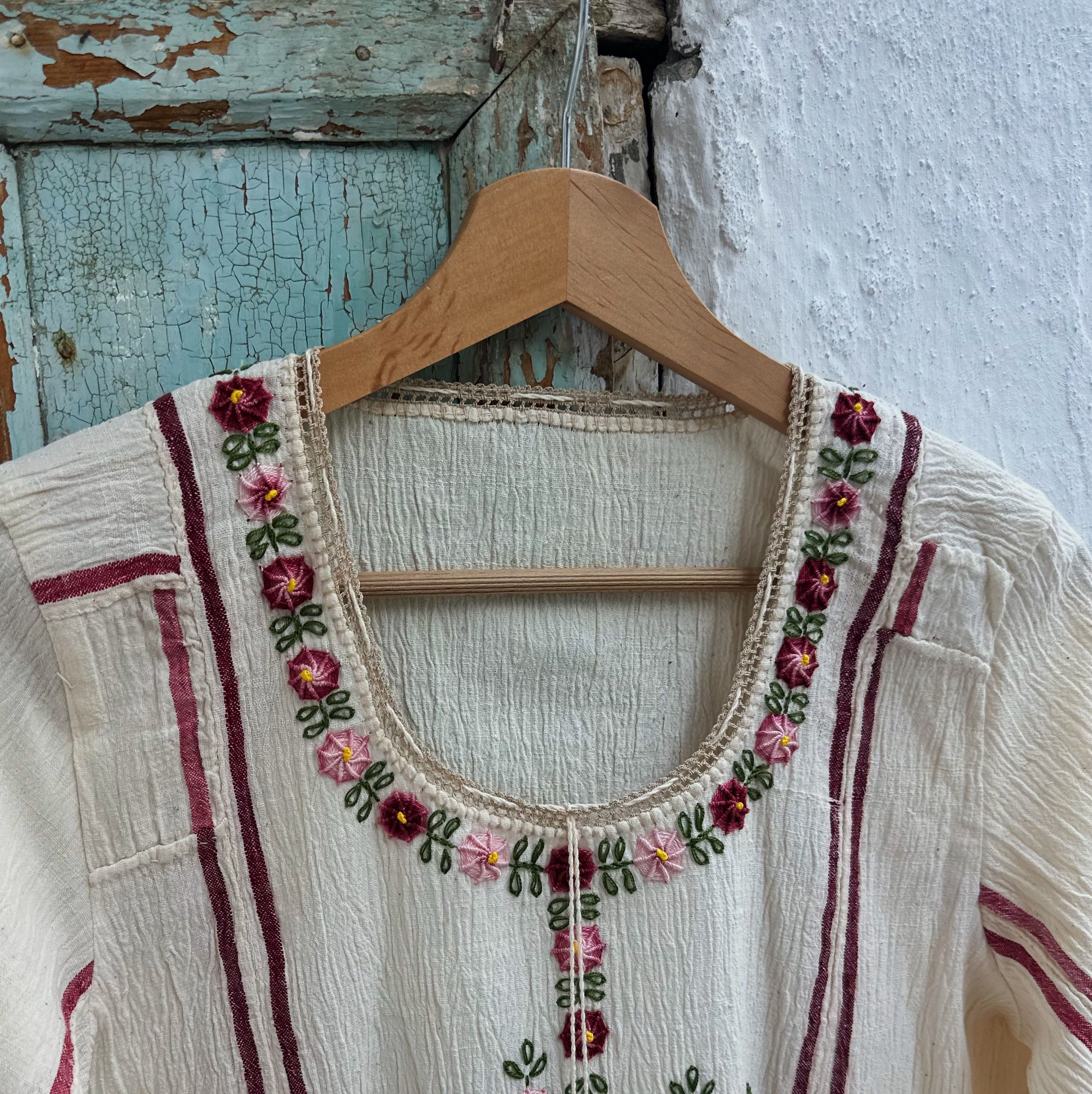 Fuşya Çiçekli Göynek (36-38 Beden)