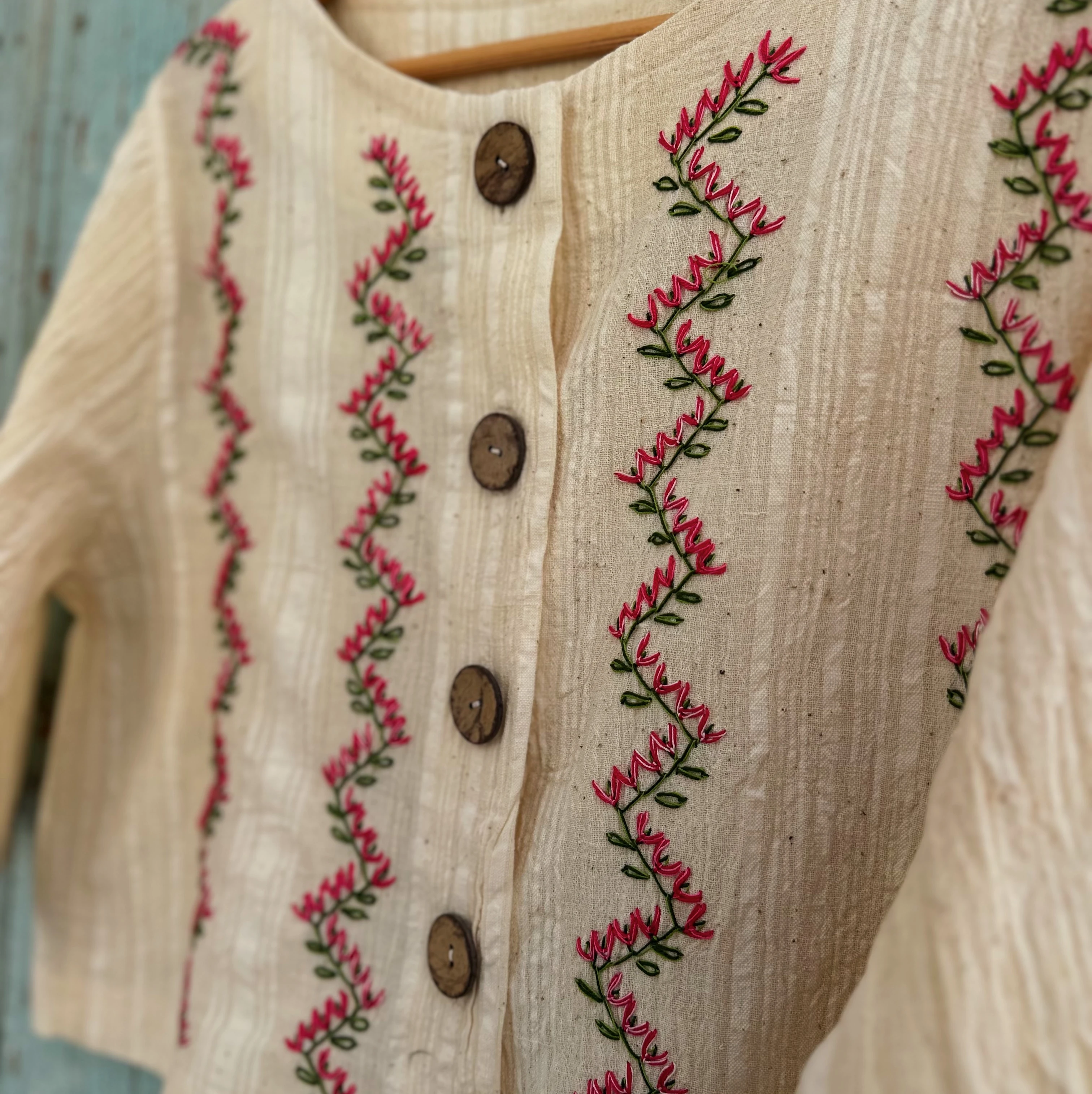 Sarmaşıklar El Nakışlı Crop Ceket (36-38 Beden)