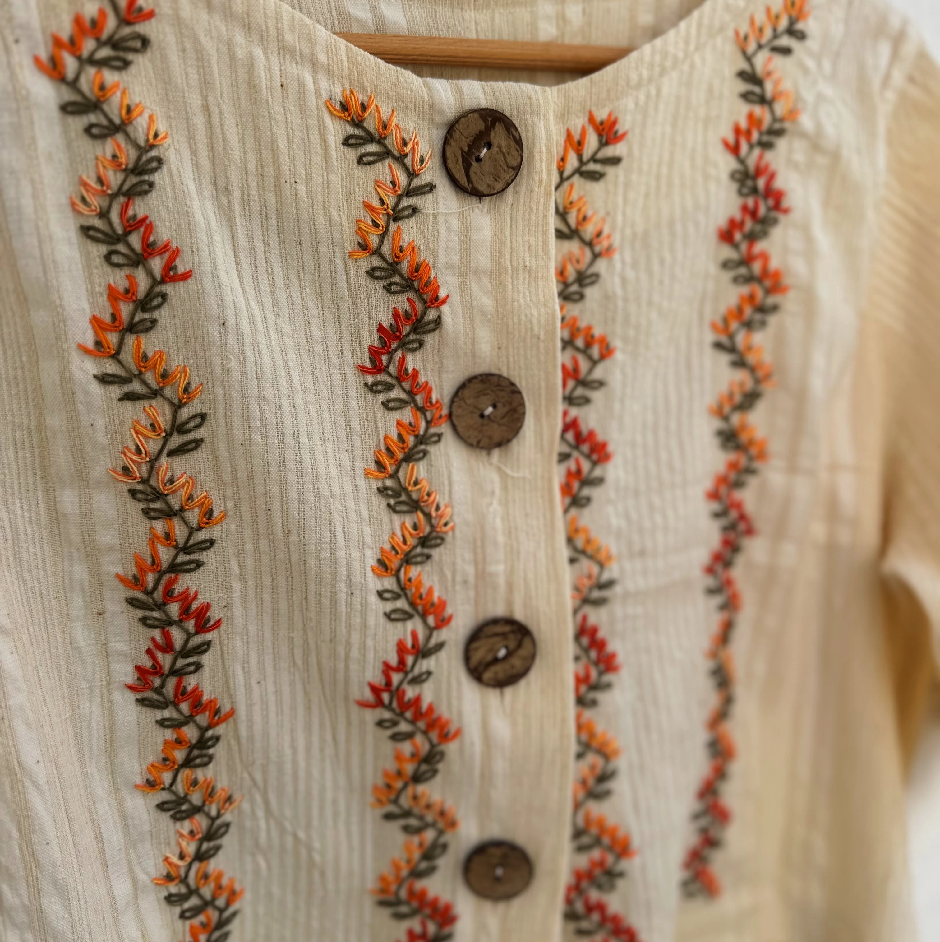 Sarmaşıklar El Nakışlı Crop Ceket (38-40 Beden)