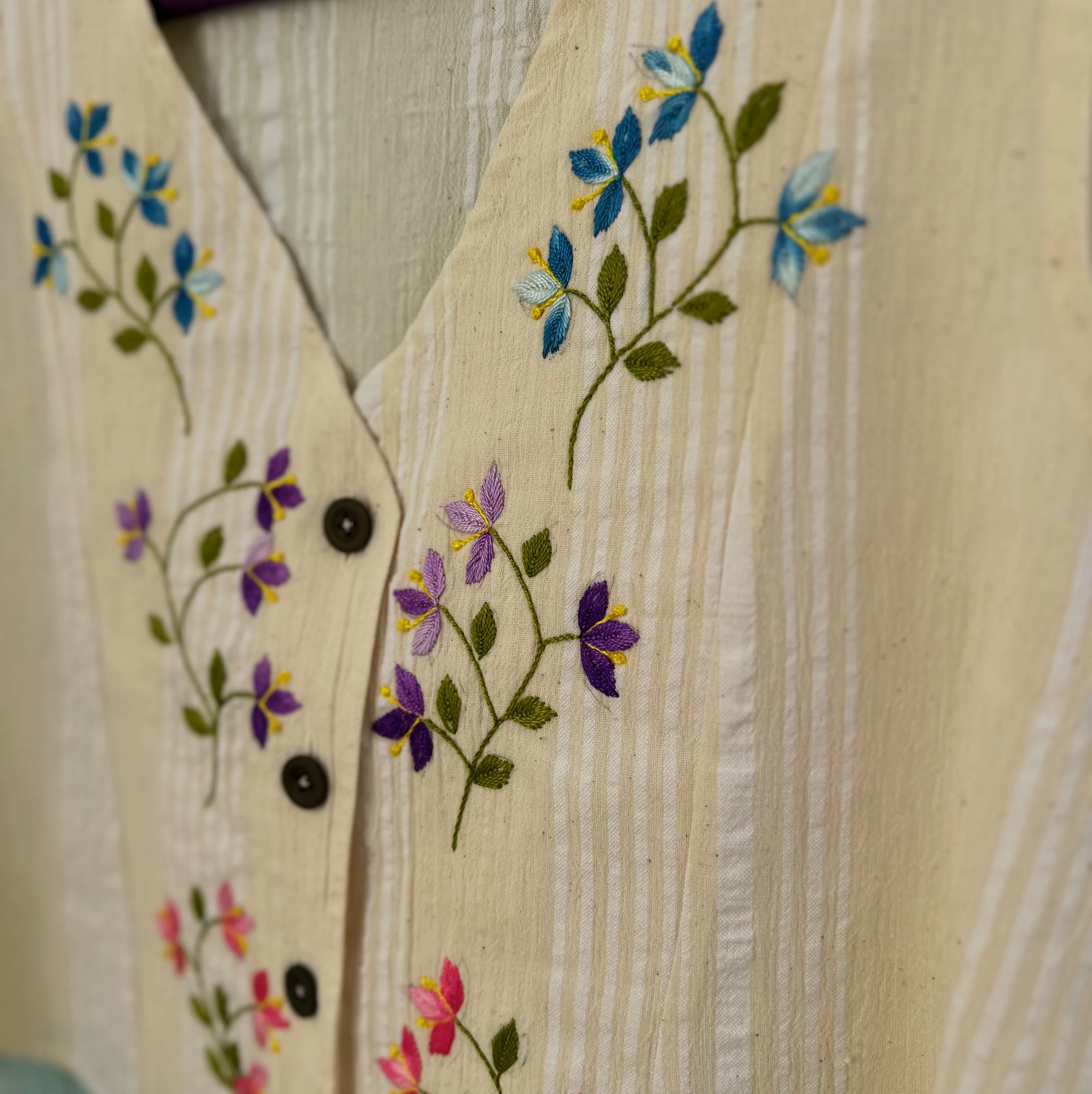 El Nakışlı Dokuma Yelek (42-44 Beden)