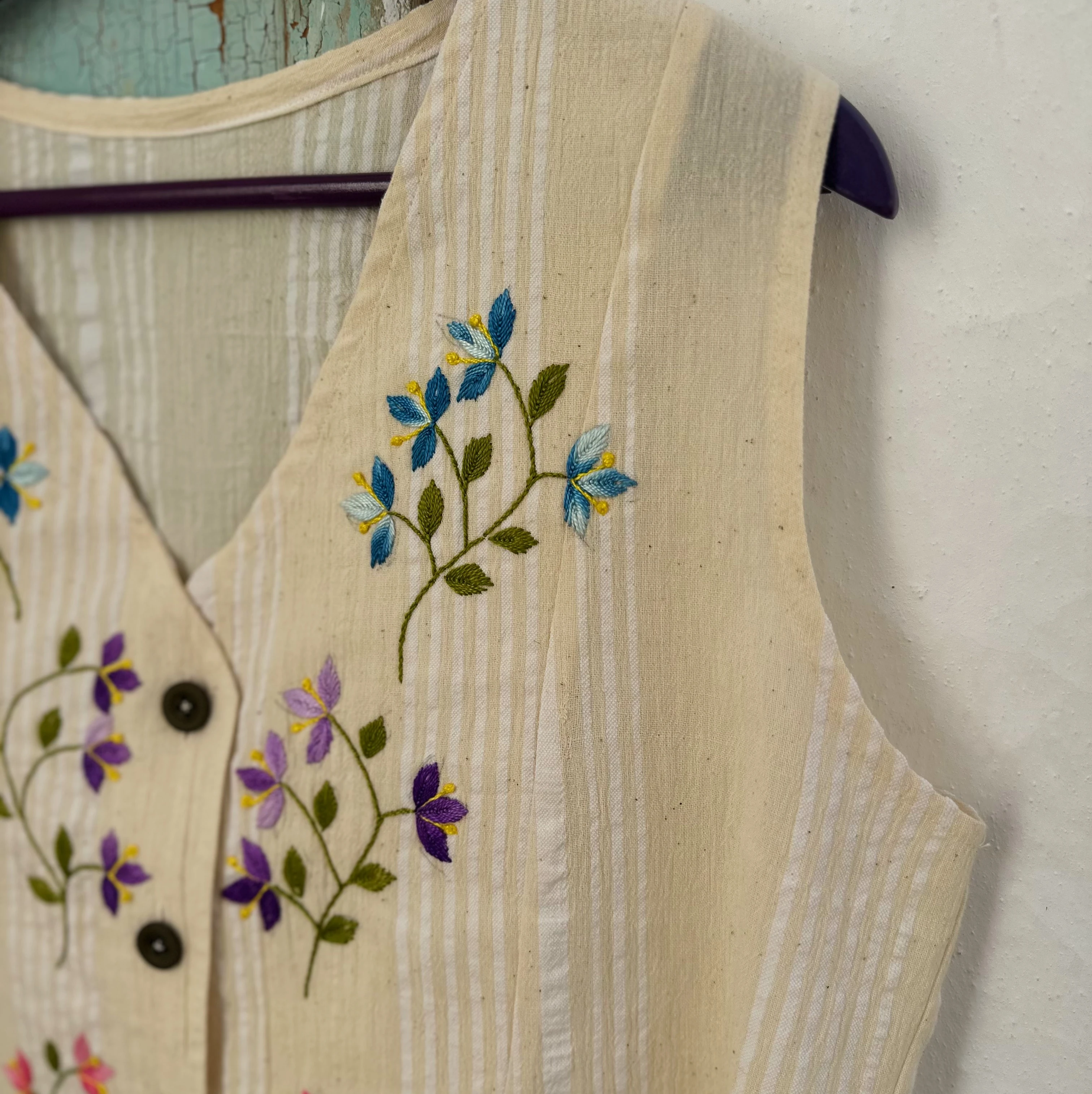 El Nakışlı Dokuma Yelek (42-44 Beden)