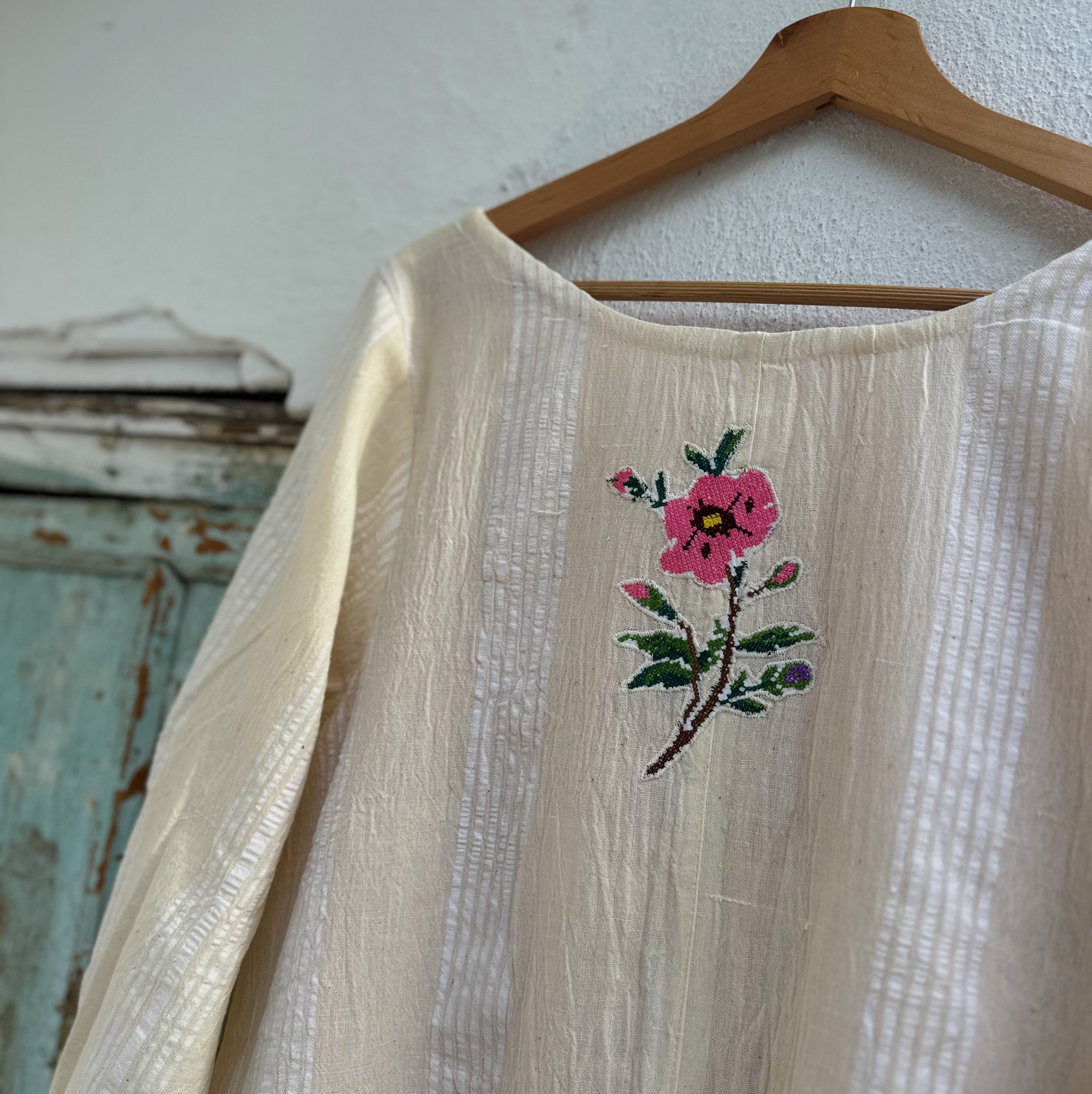 Pembe Mor Çiçekler Elbise (38-40 Beden)