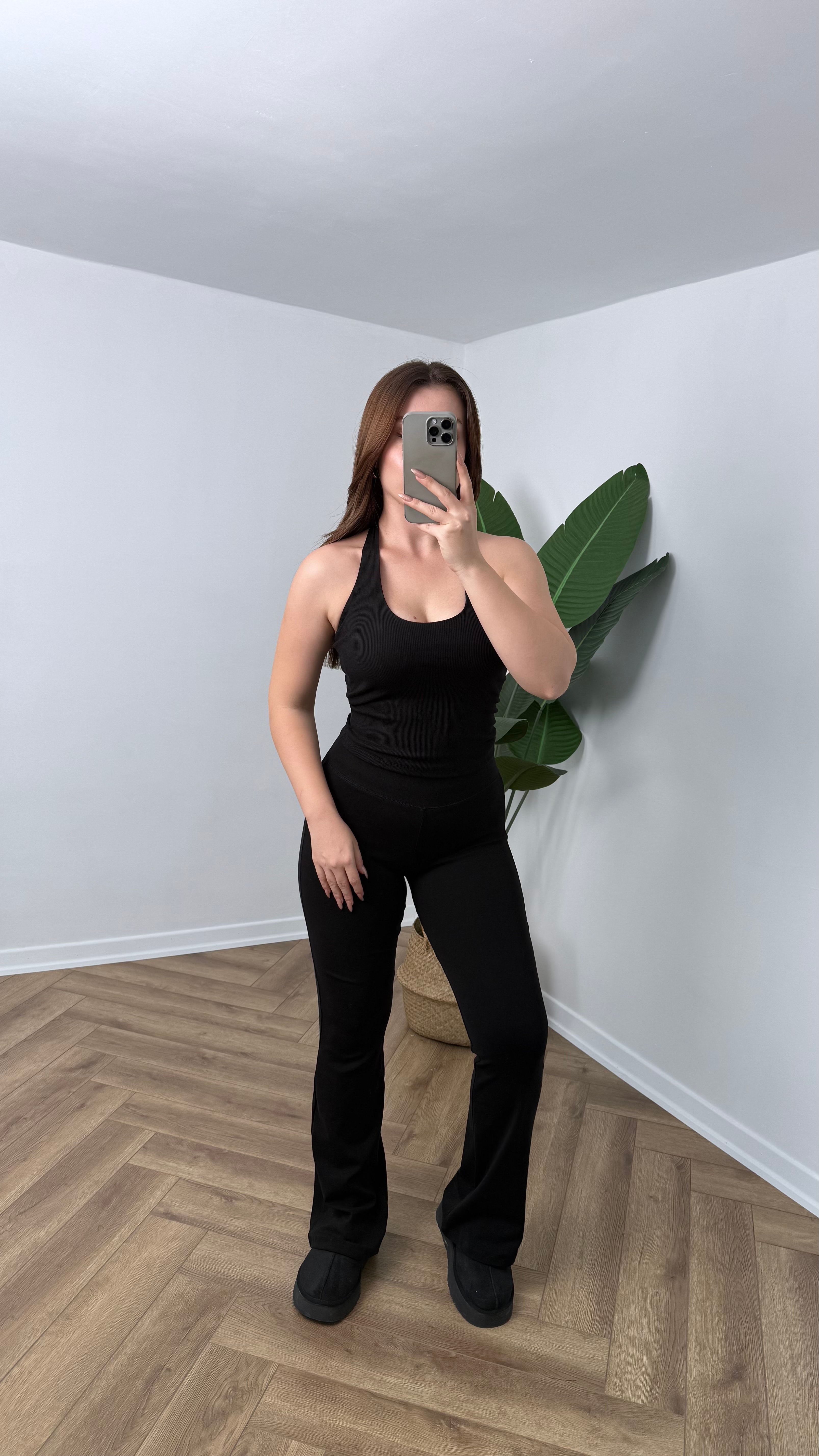 Yeni Sezon Fitilli Boyundan Geçmeli Body - Siyah