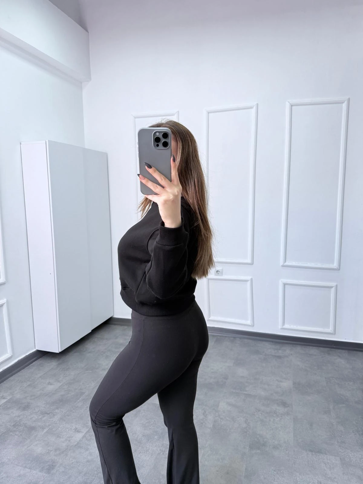 ZR Crop Şardonlu Sweatshirt