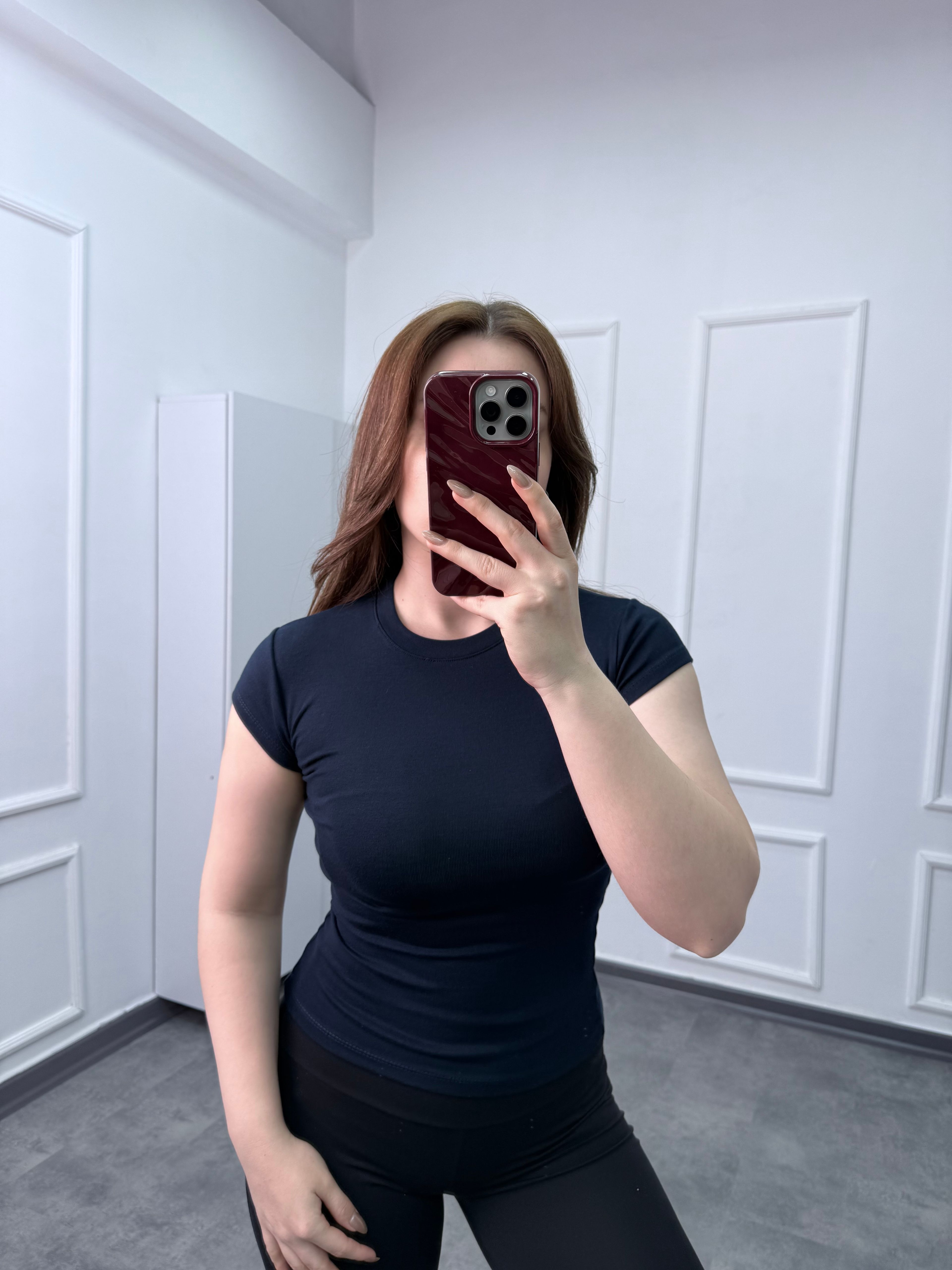 OYS Yuvarlak Yaka Karpuz Kol Body - Lacivert