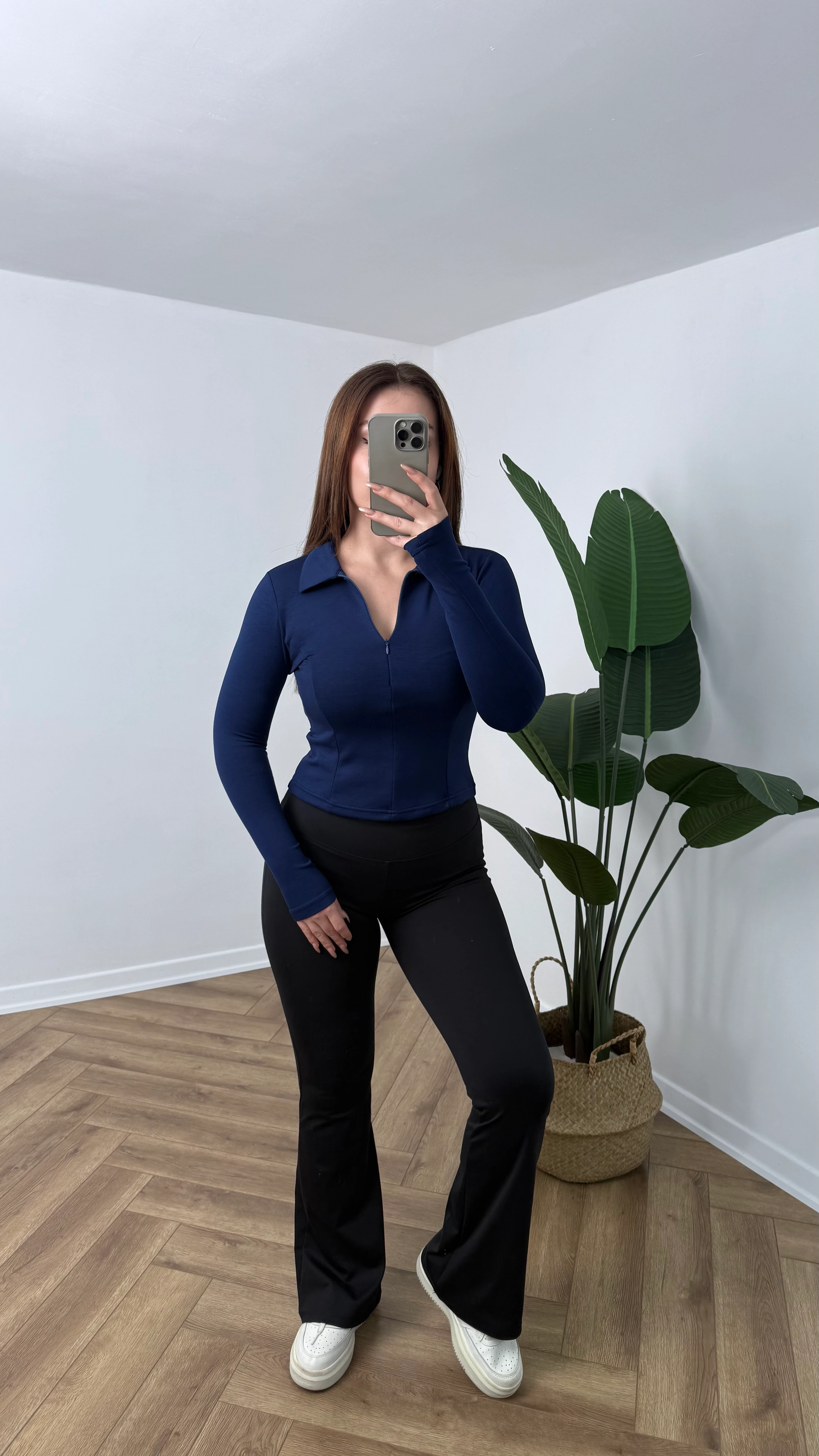 Yeni Sezon Polo Yaka Gizli Fermuarlı OYS Sweat