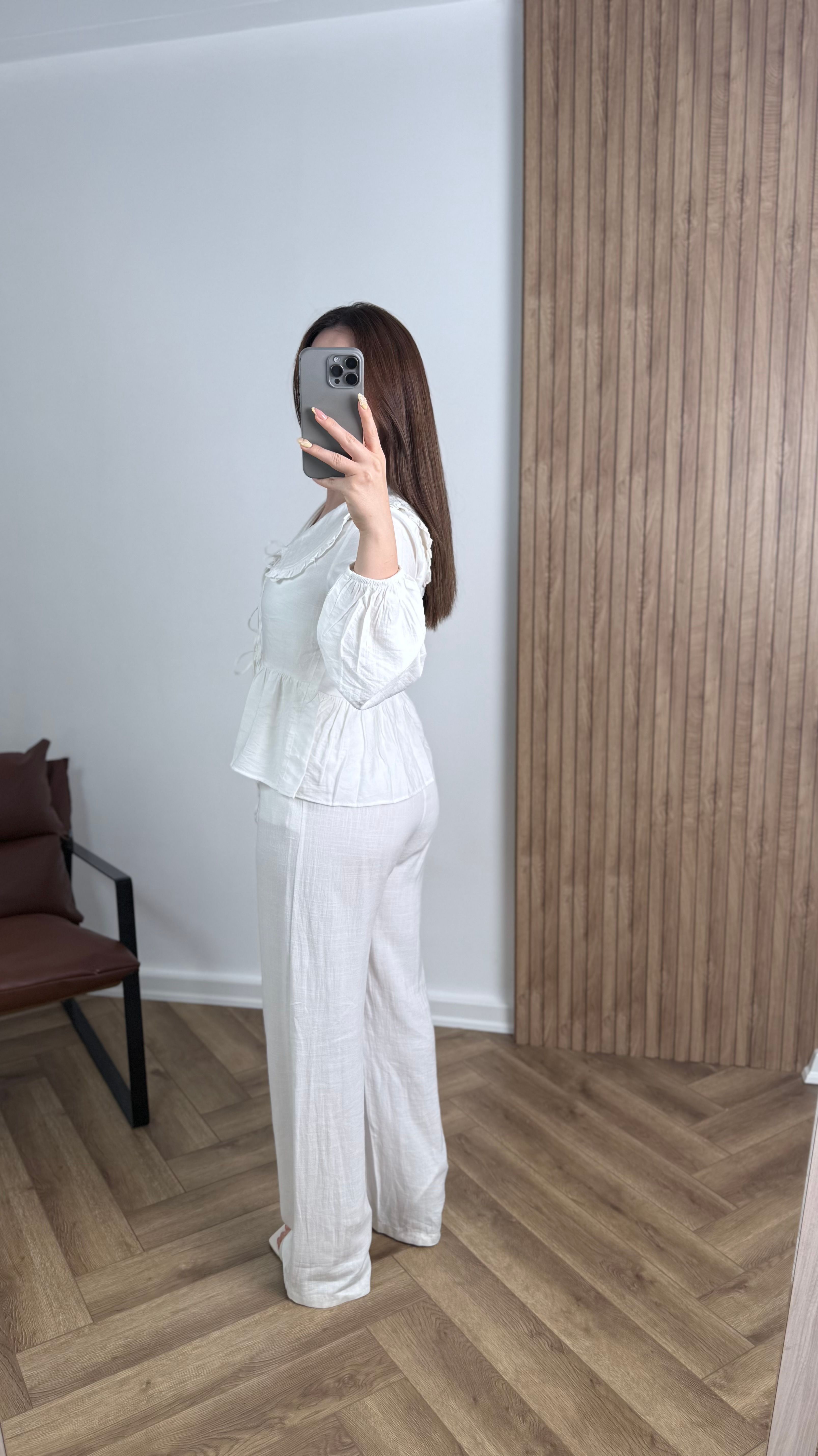 Yeni Sezon Bebe Yaka Bağlamalı Gömlek