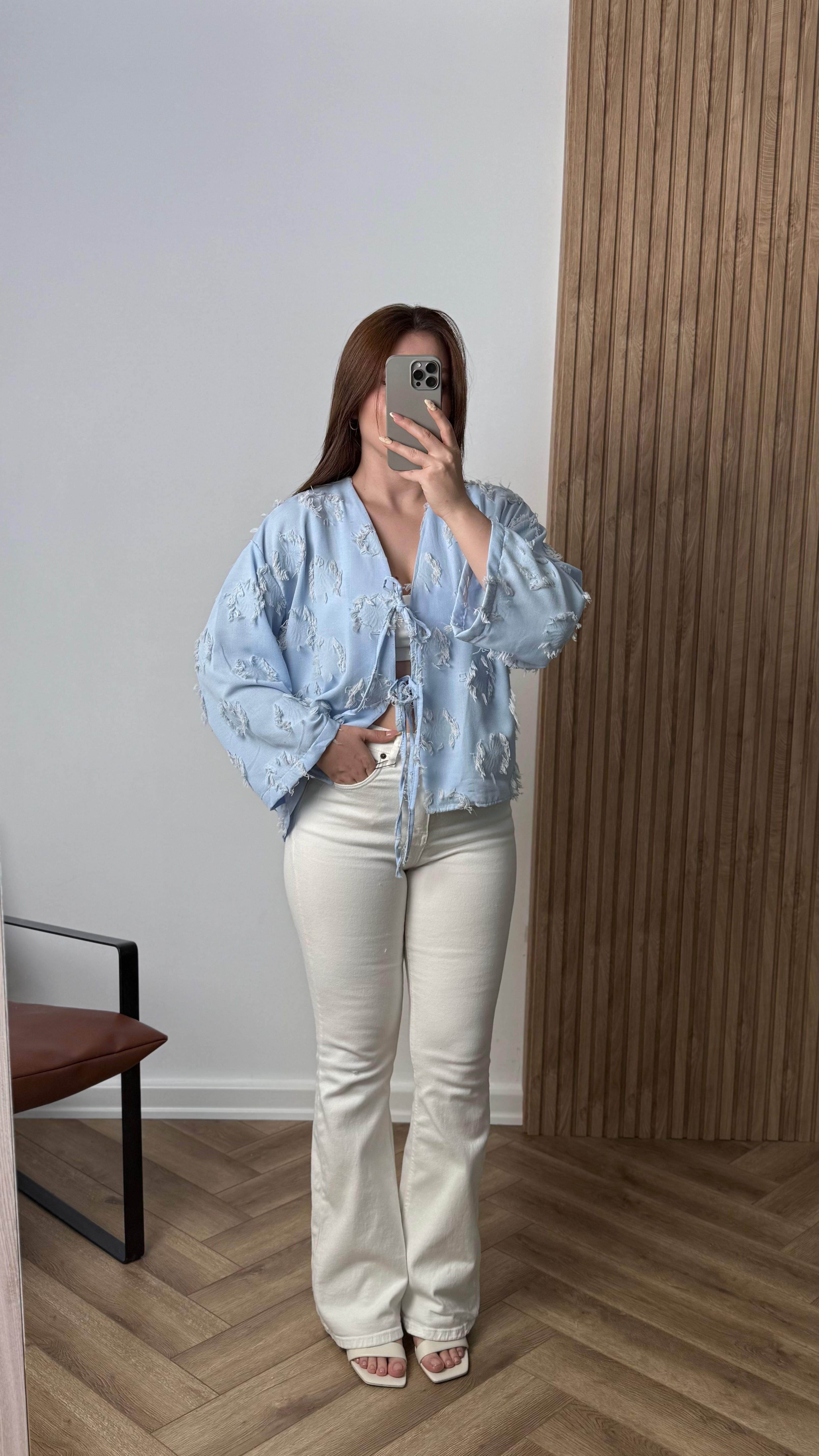Yeni Sezon İp Detaylı Bağlamalı Kimono