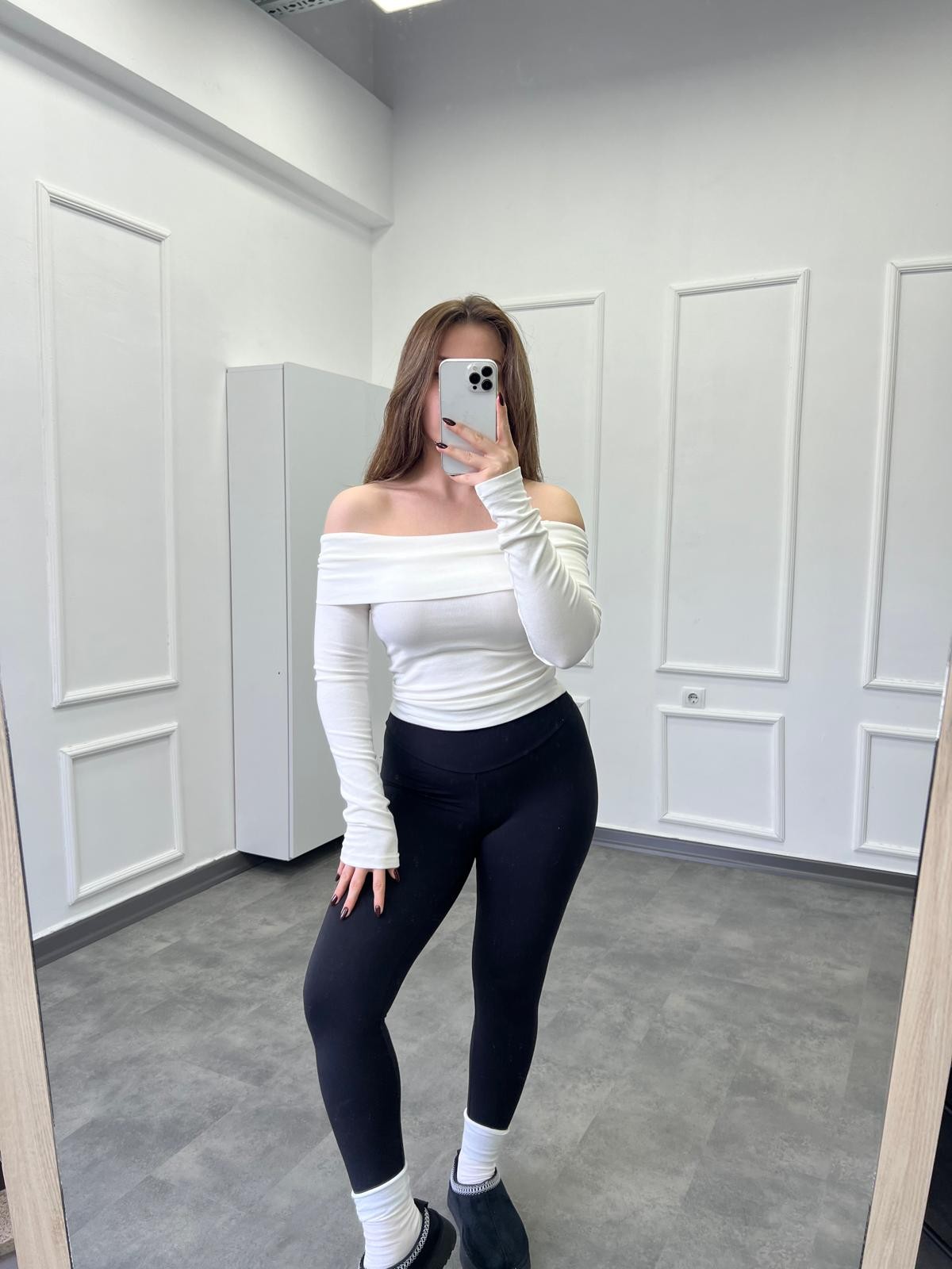 Madonna Yaka Premium Pamuk Penye Body - Ekru