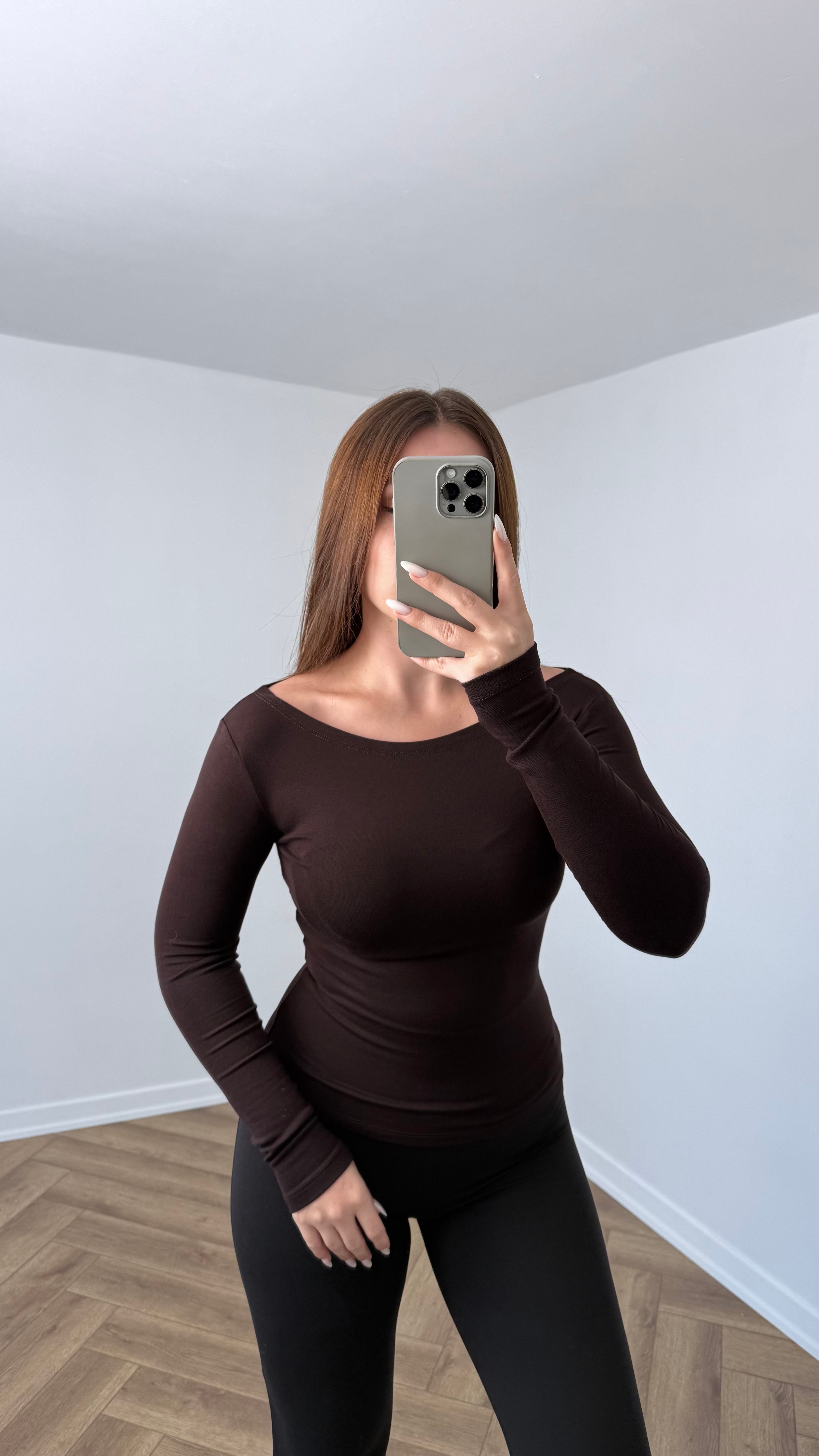 OYS Uzun Kollu Kayık Yaka Tam Bel Body
