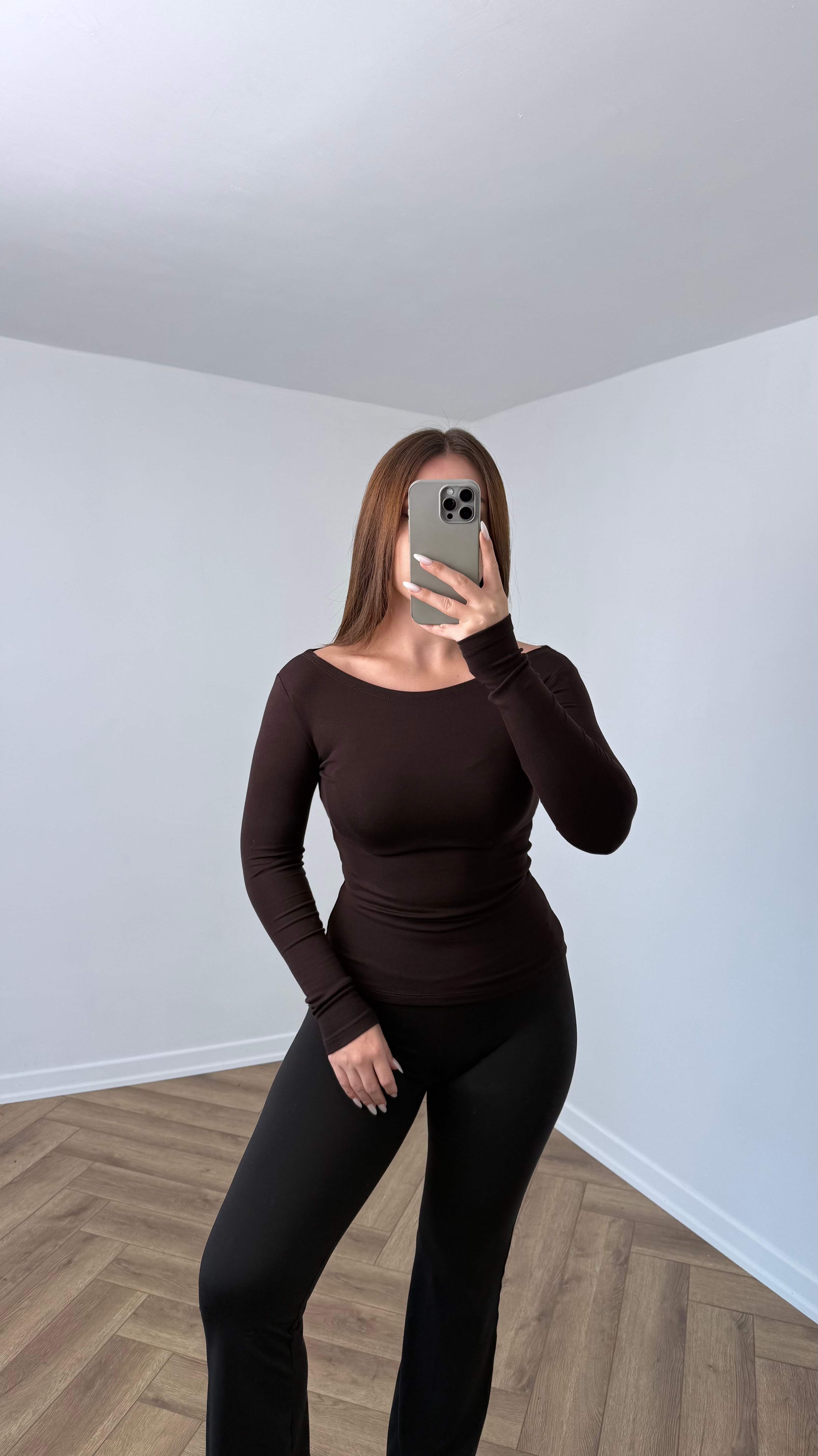 OYS Uzun Kollu Kayık Yaka Tam Bel Body