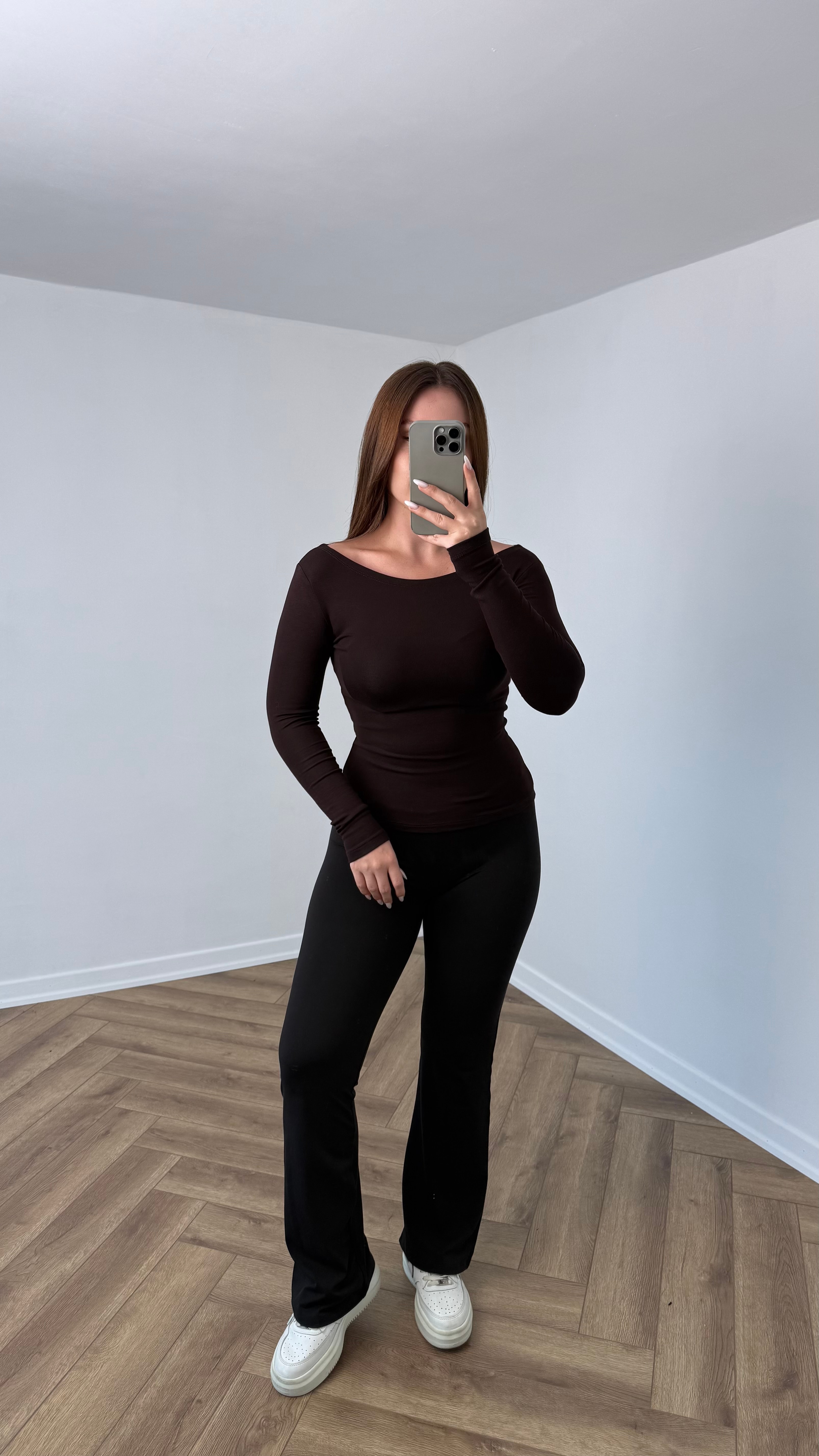 OYS Uzun Kollu Kayık Yaka Tam Bel Body
