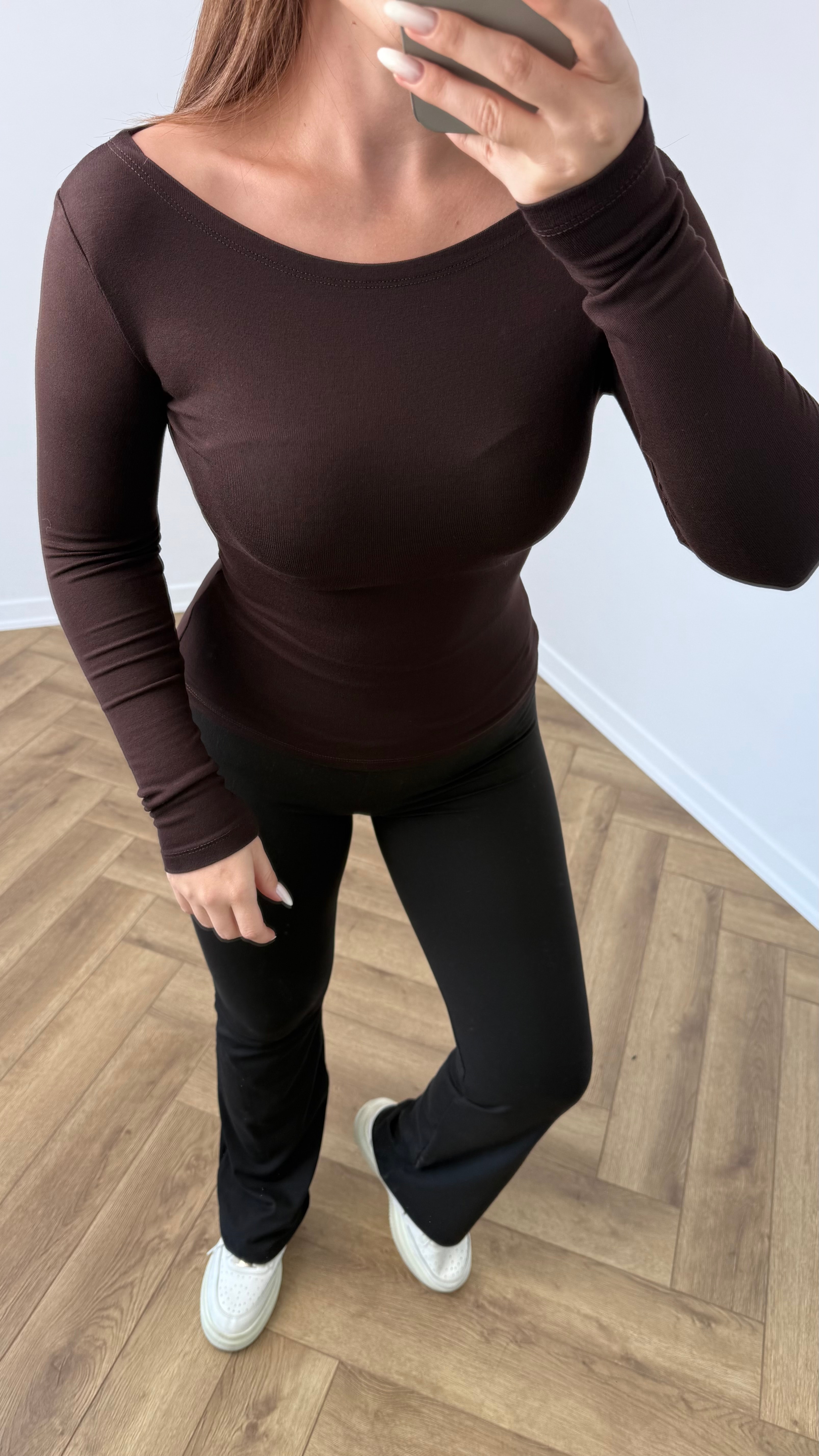 OYS Uzun Kollu Kayık Yaka Tam Bel Body