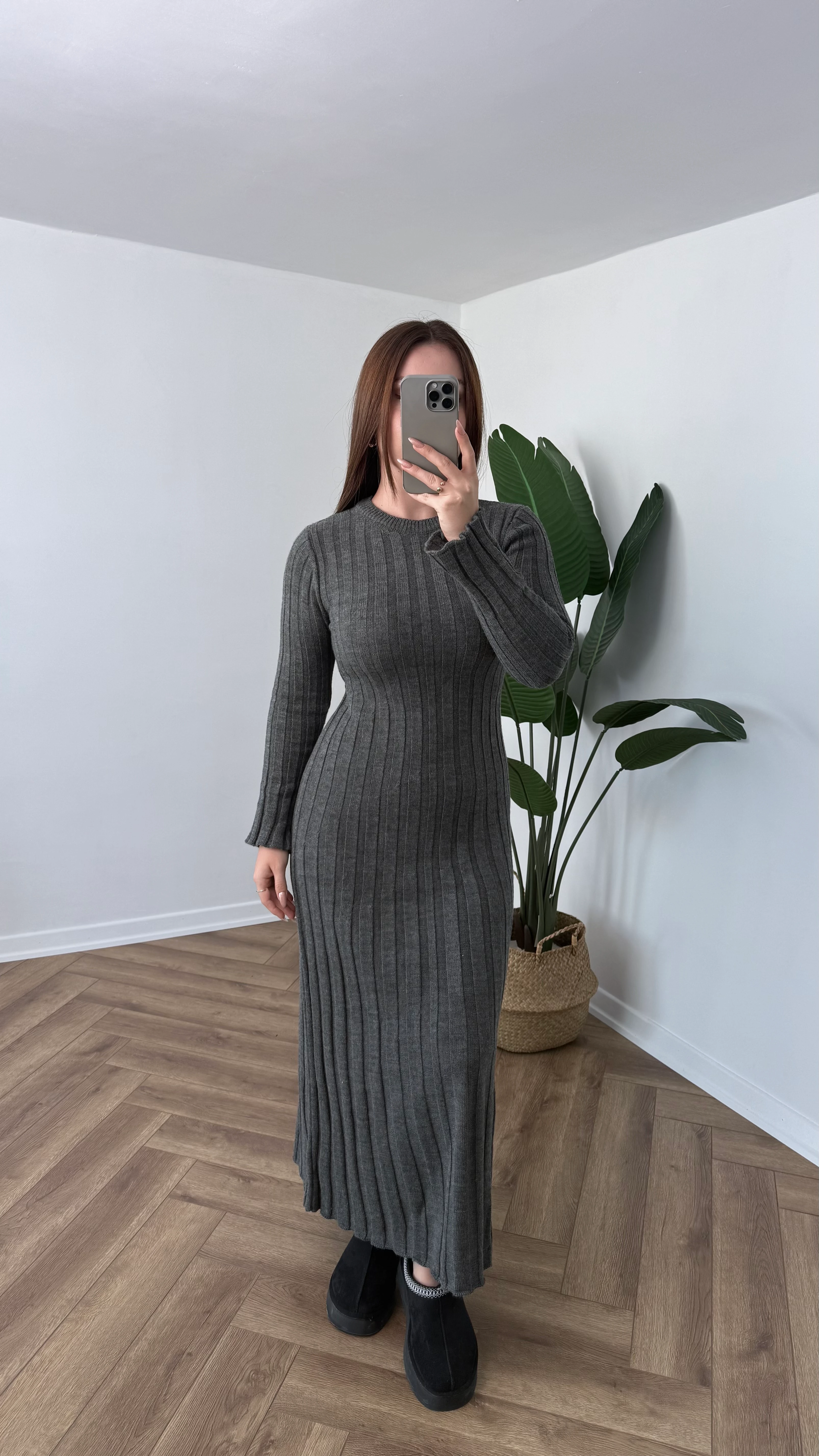 Yeni Sezon Midi Triko Elbise