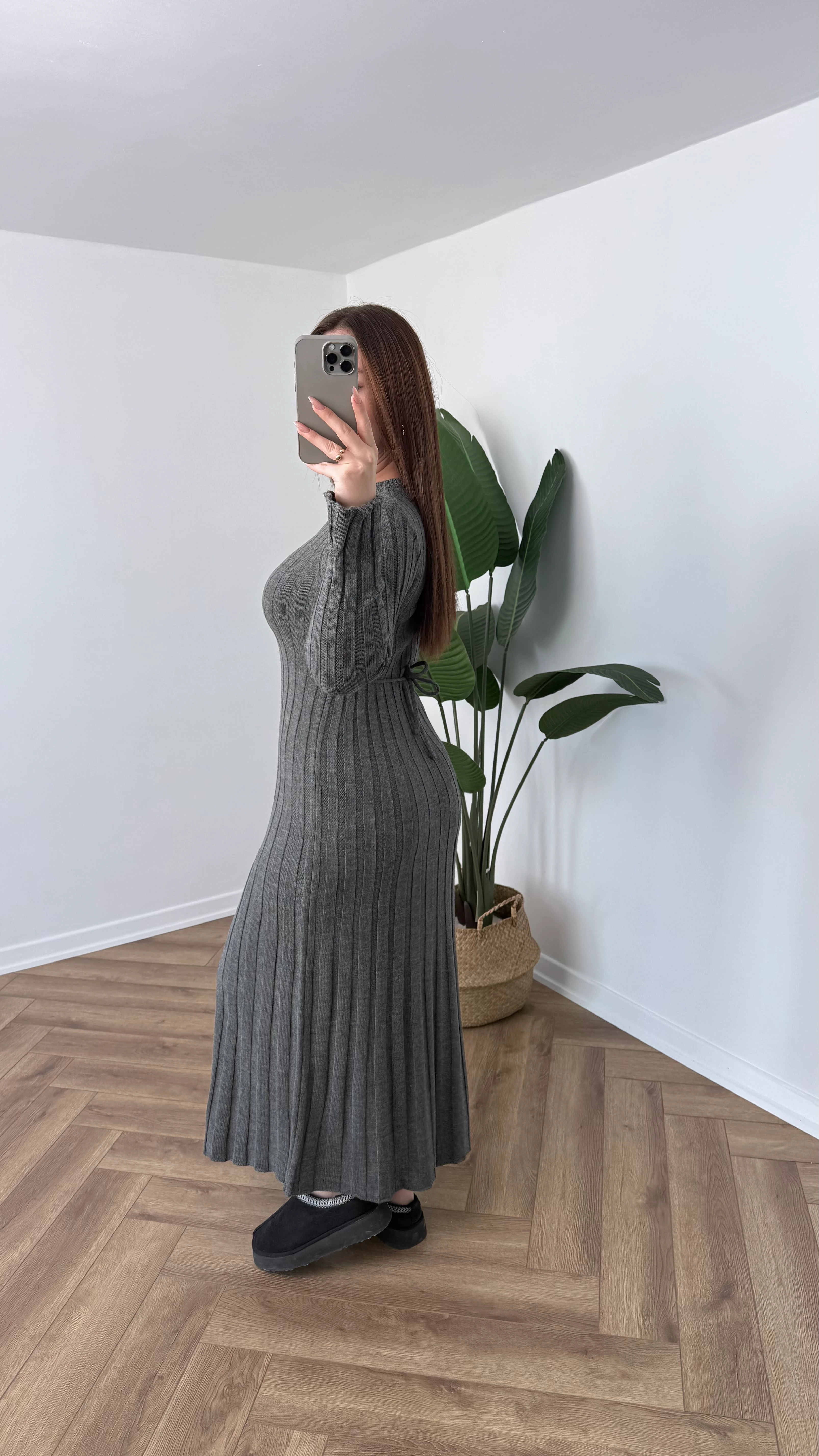 Yeni Sezon Midi Triko Elbise