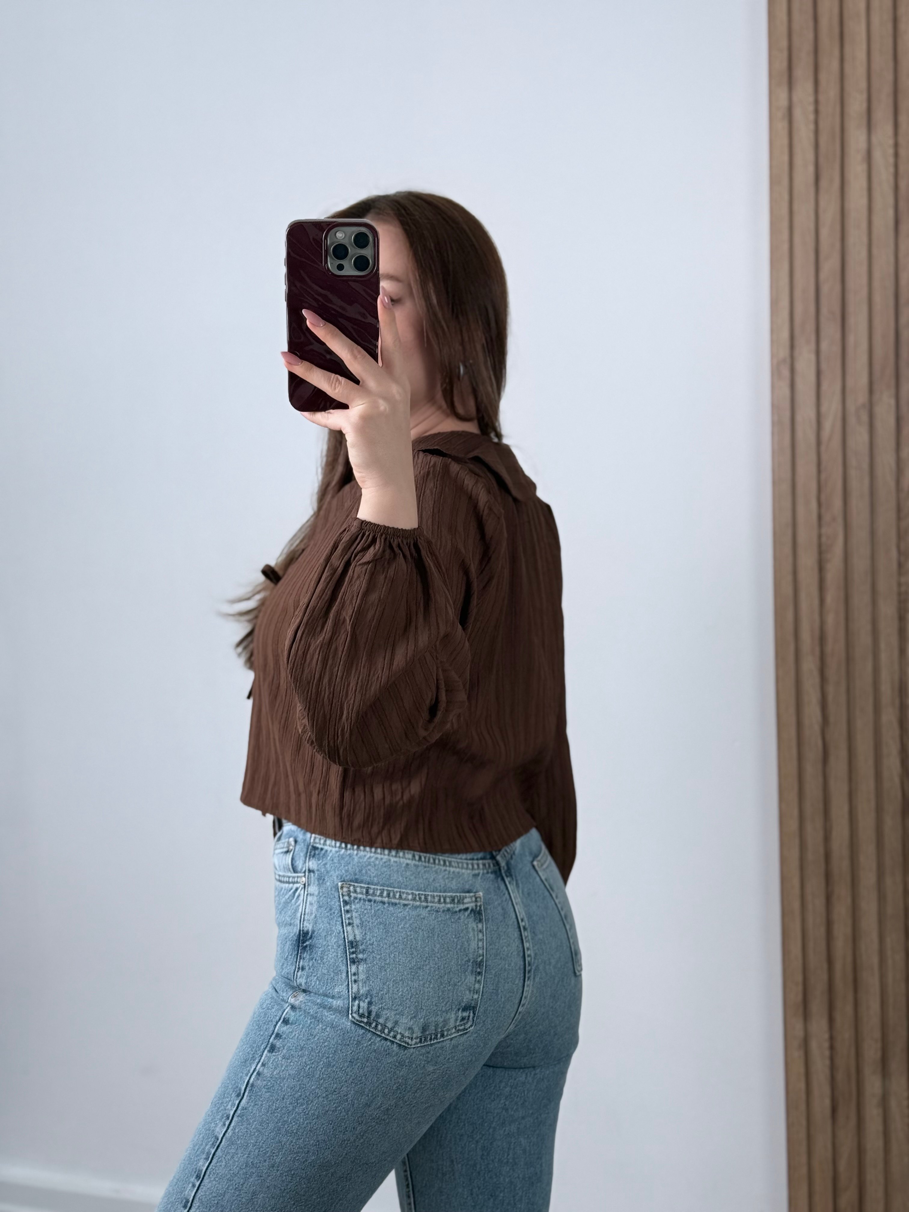 Yeni Sezon Bebe Yaka Bağlamalı Bluz