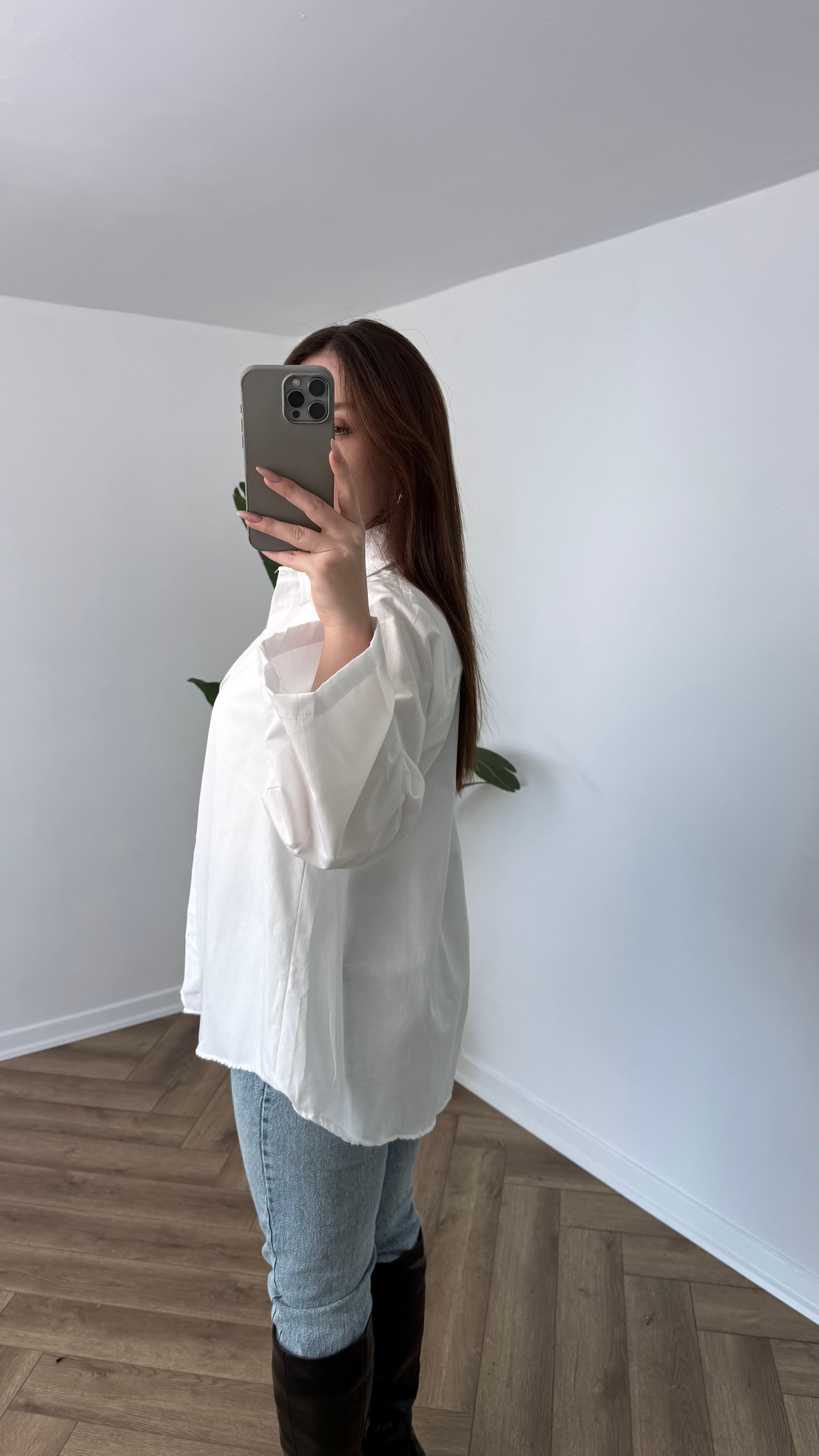 Yeni Sezon Oversize Pamuk Gömlek